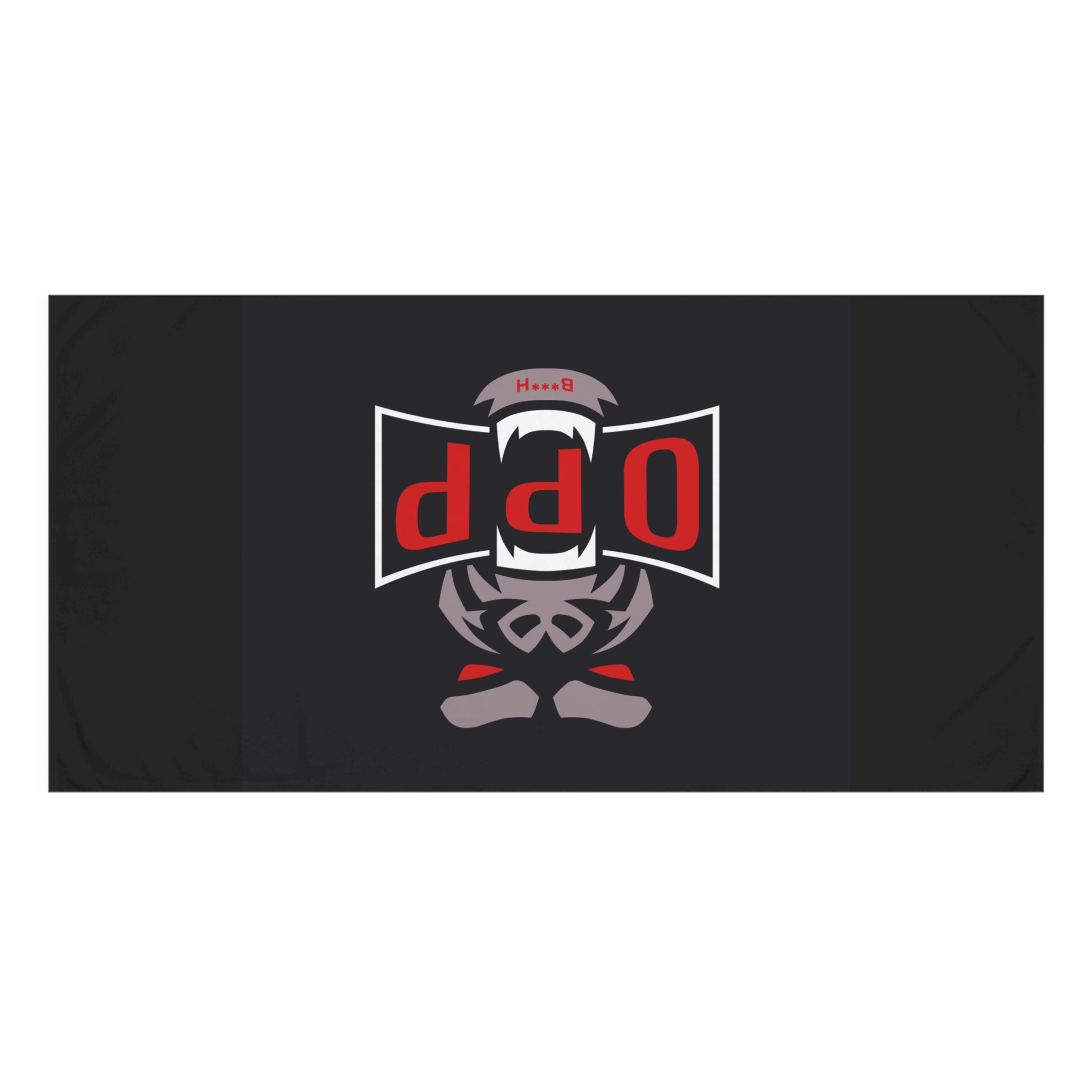 Beach Towel — Black ‘OPP’ Logo Graphic Beach & Pool Towel