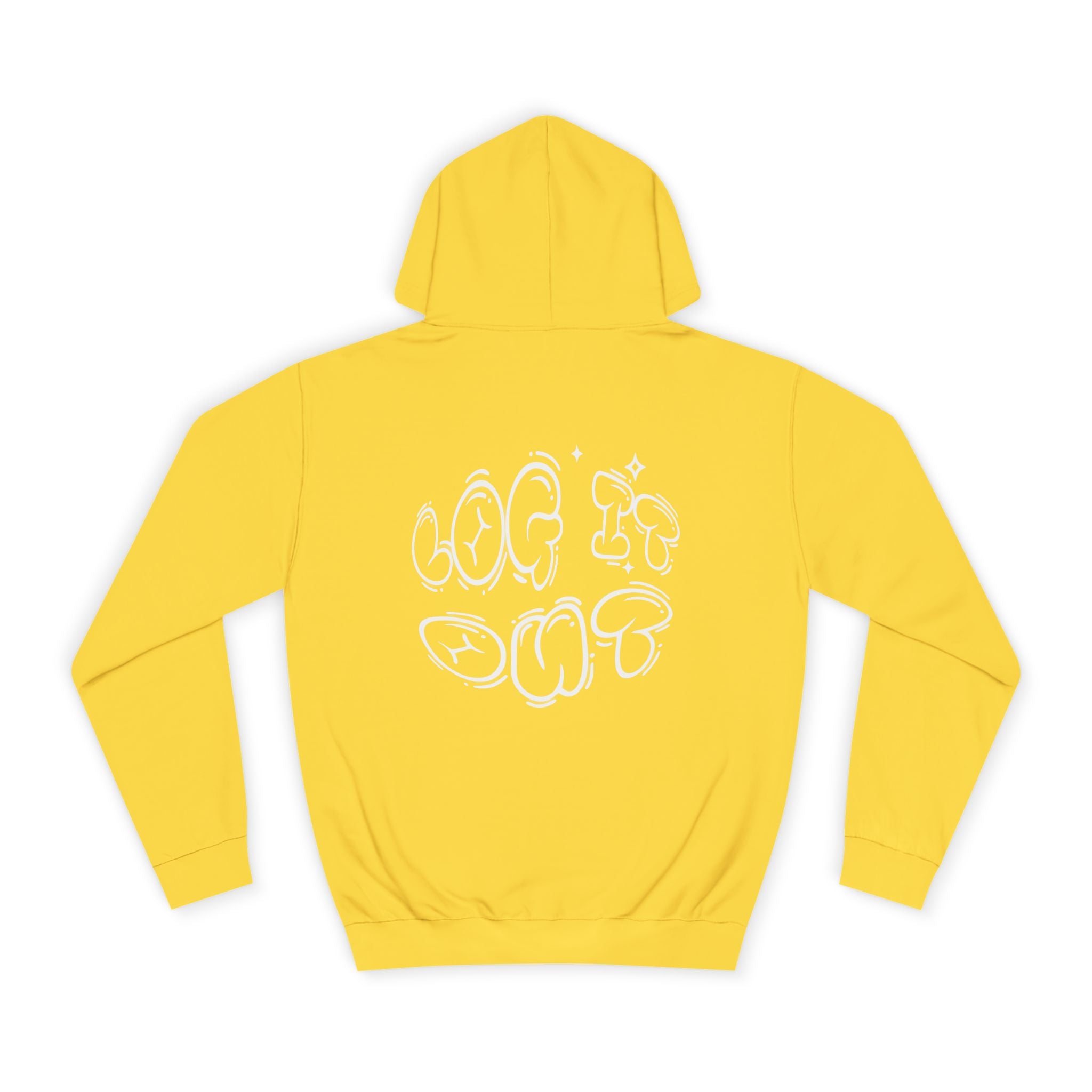 Cozy Unisex Hoodie - "Log It Out" Graphic - Perfect for Casual Wear, Gift