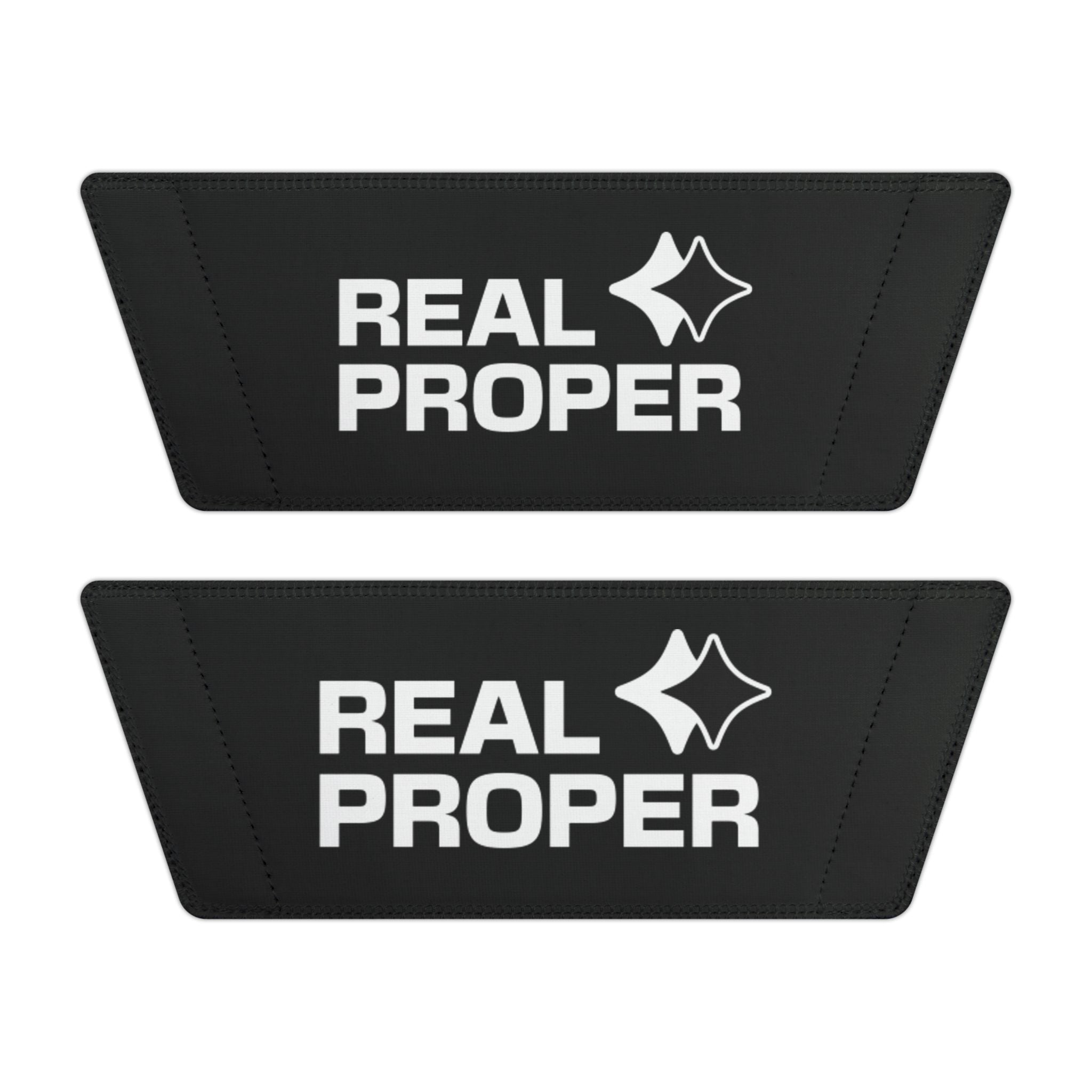 Women's Removable-Strap Slide Sandals — "Real Proper" Black Pool & Casual Beach Slides