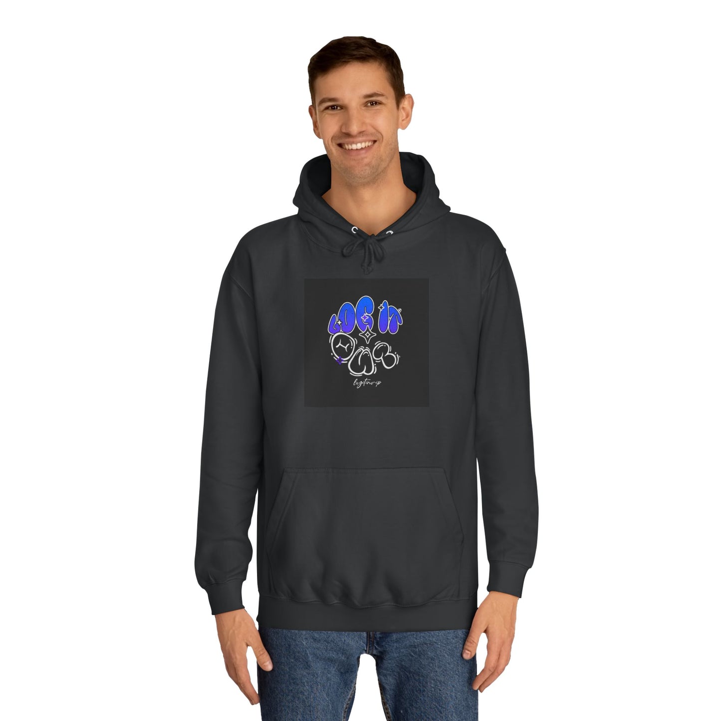 Vibrant Log it out Spirit Hoodie, Unisex Hoodie, Comfortable Sweatshirt, Graphic Hooded Sweatshirt,