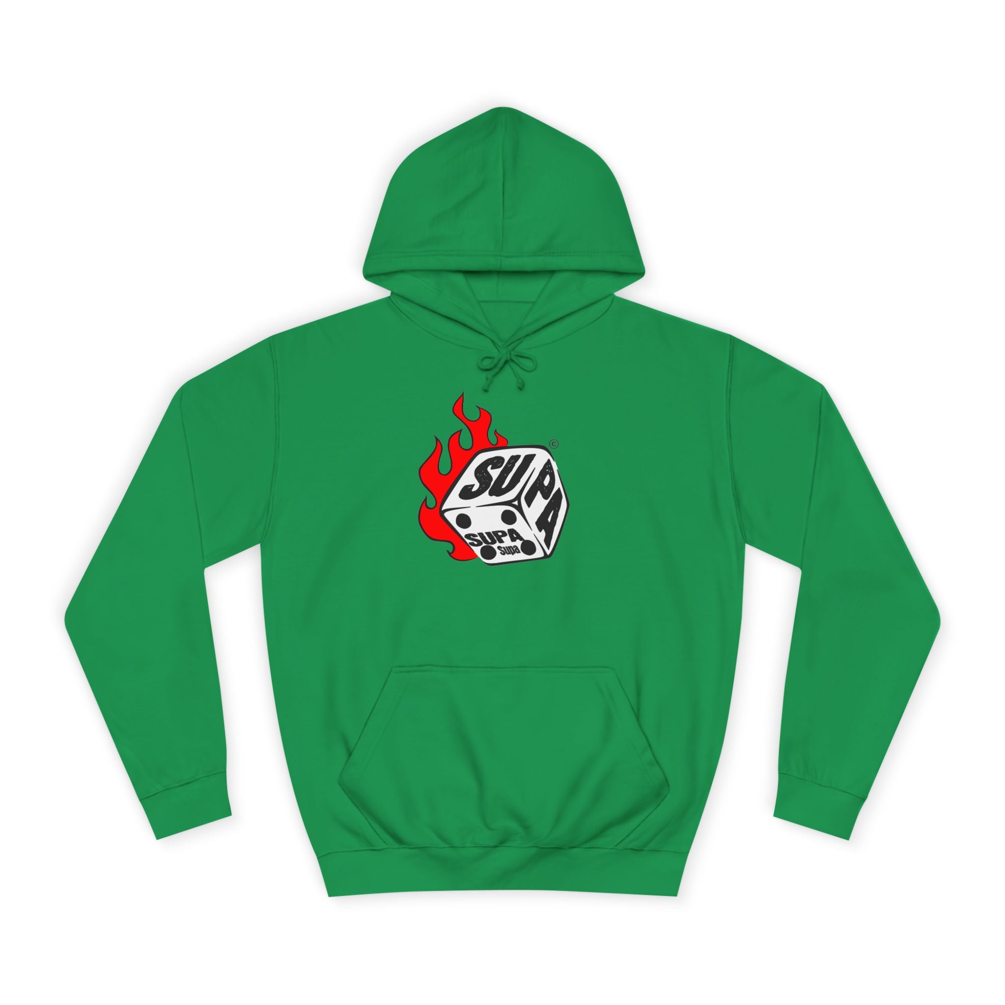 Cool Fire Graphic Unisex SUPA Hoodie, Apparel, Streetwear, Casual Wear, Unique Hooded Sweatshirt