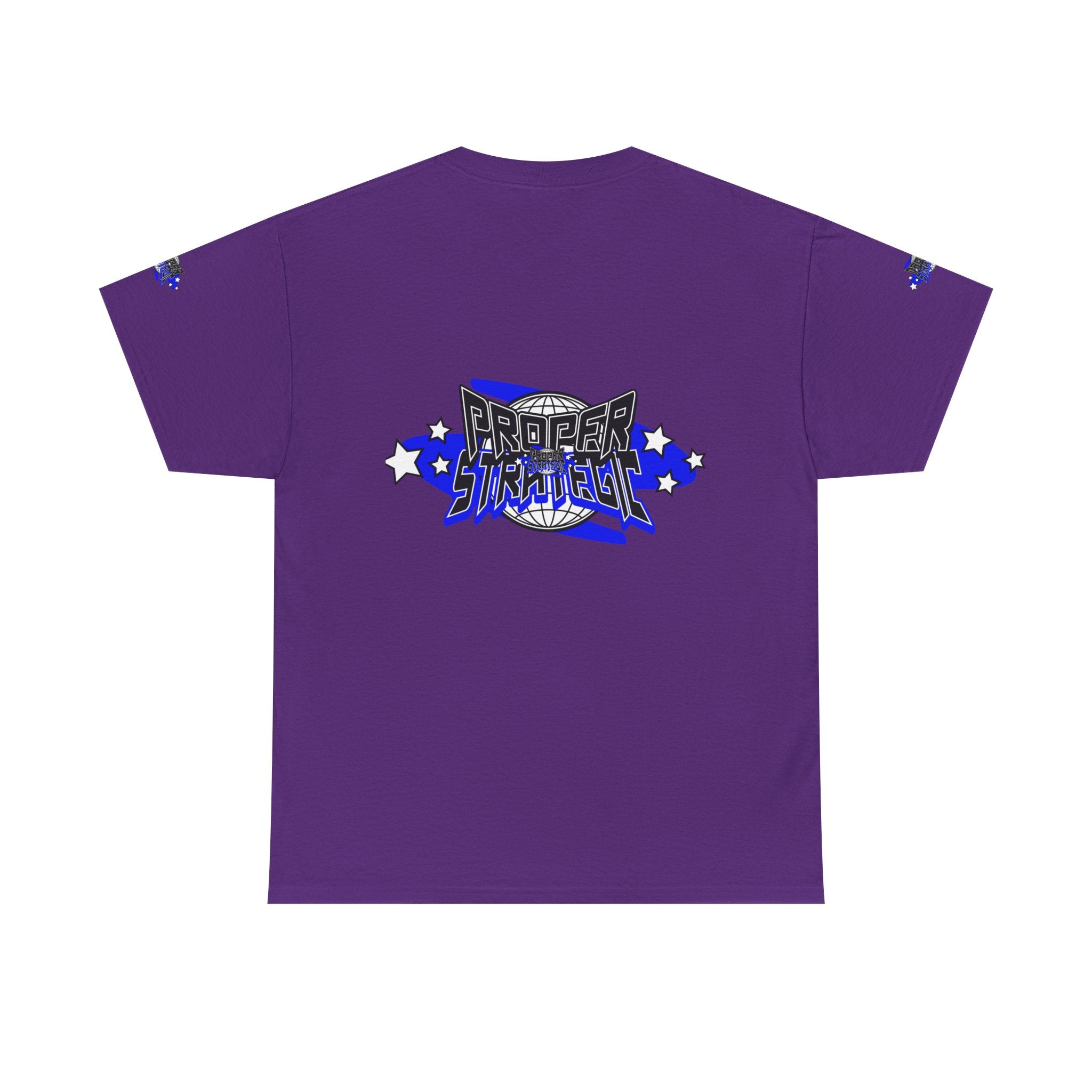 Proper 'Strategic' Graphic Tee — Retro Blue Streetwear T‑Shirt