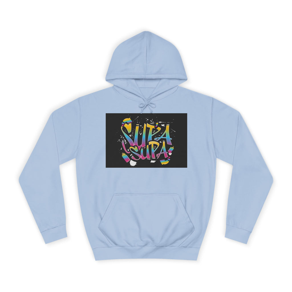 Colorful Unisex Supa Supa Hoodie, Casual Sweatshirt, Vibrant Apparel, Streetwear Hoodie