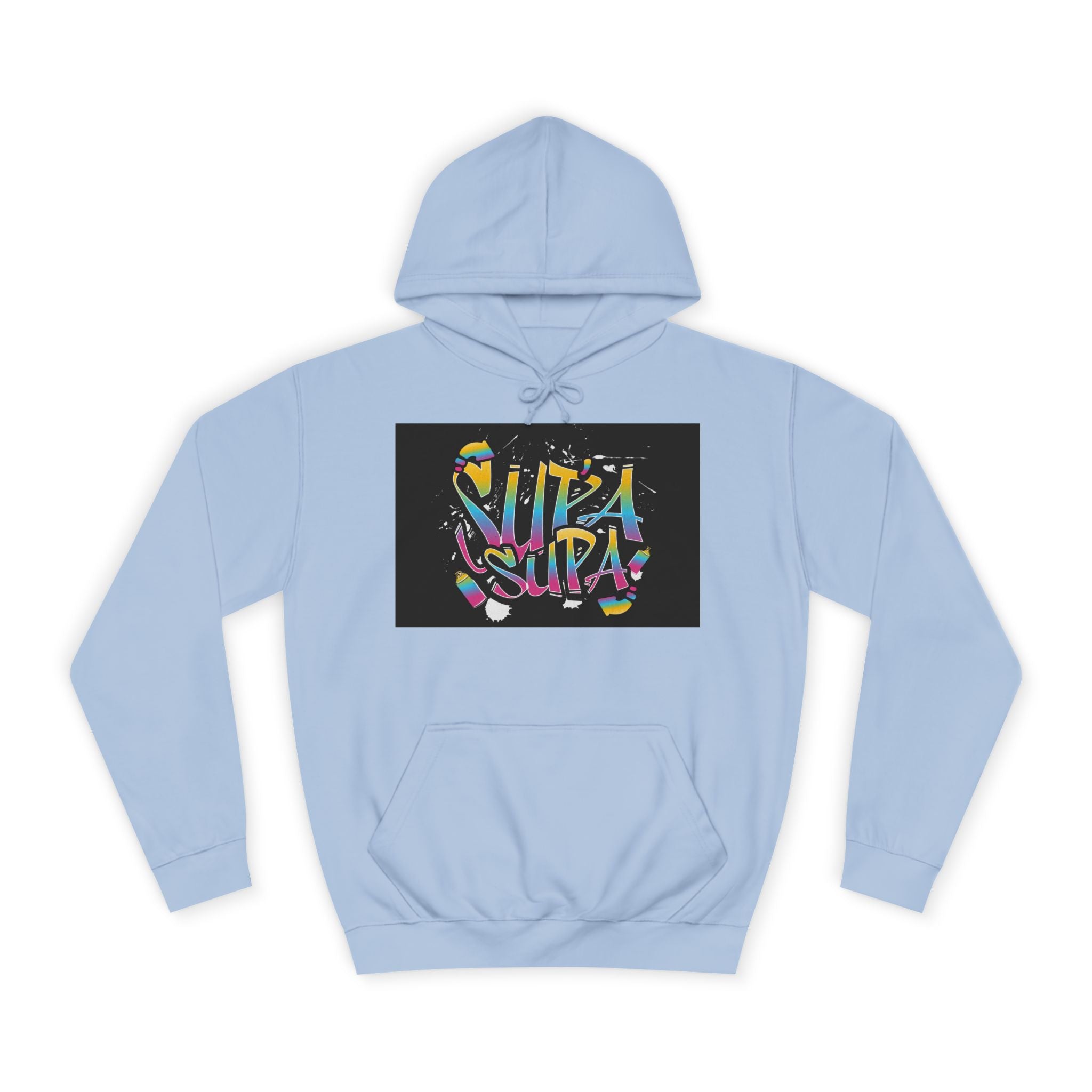 Colorful Unisex Supa Supa Hoodie, Casual Sweatshirt, Vibrant Apparel, Streetwear Hoodie