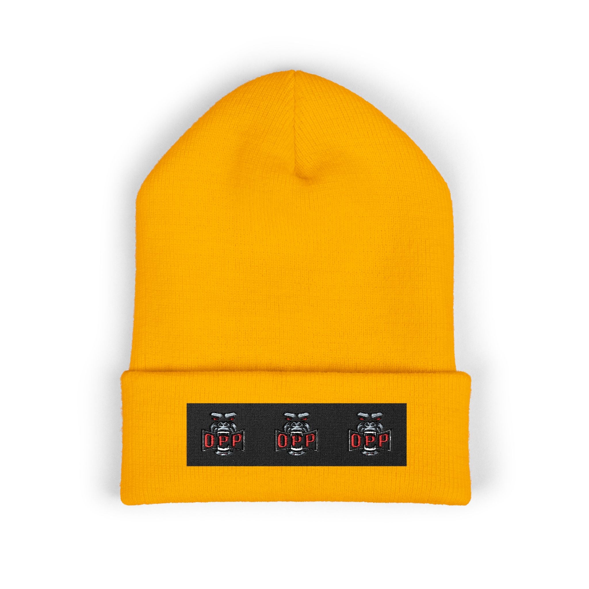 Embroidered OPP Cuffed Beanie — Musician Winter Hat