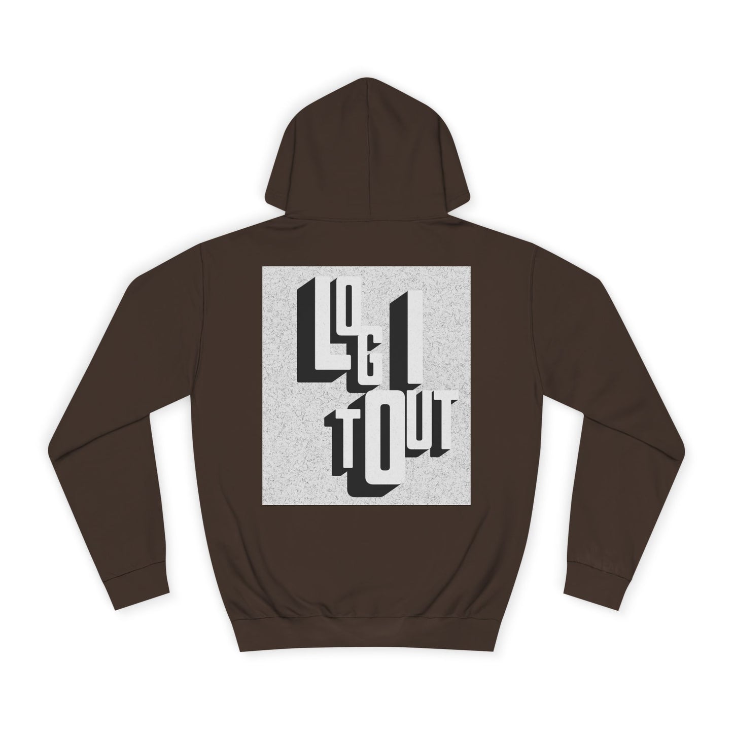 Unisex Hoodie with Unique Typography, Cozy College Sweatshirt, College Gift, Modern Hoodie, Graphic Pull-over