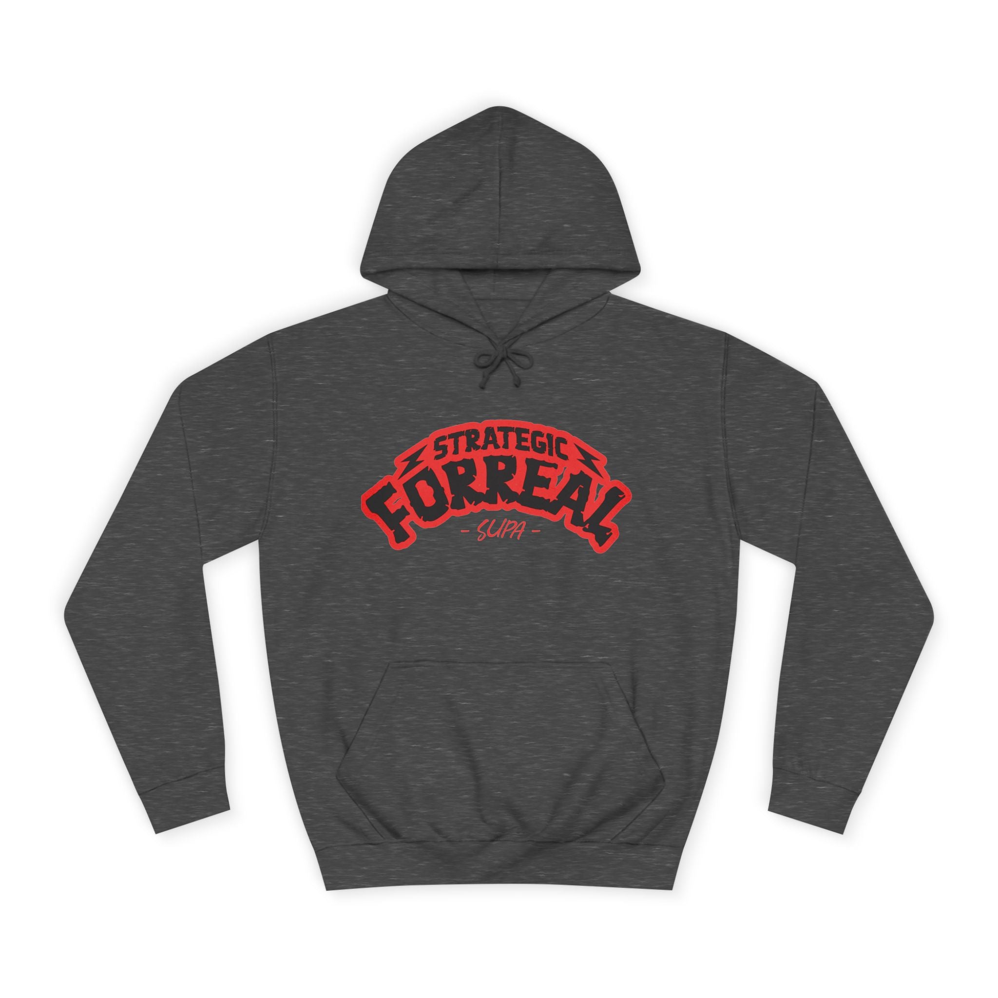 Unisex Hoodie - Strategic Forreal Design, Perfect for Casual Wear