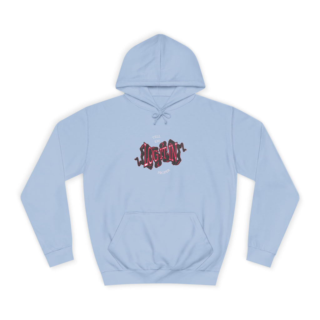 'Log it in'Hoodie for Unisex, Casual Wear, Trendy Apparel, Perfect for Everyday wear, Comfortable Fit