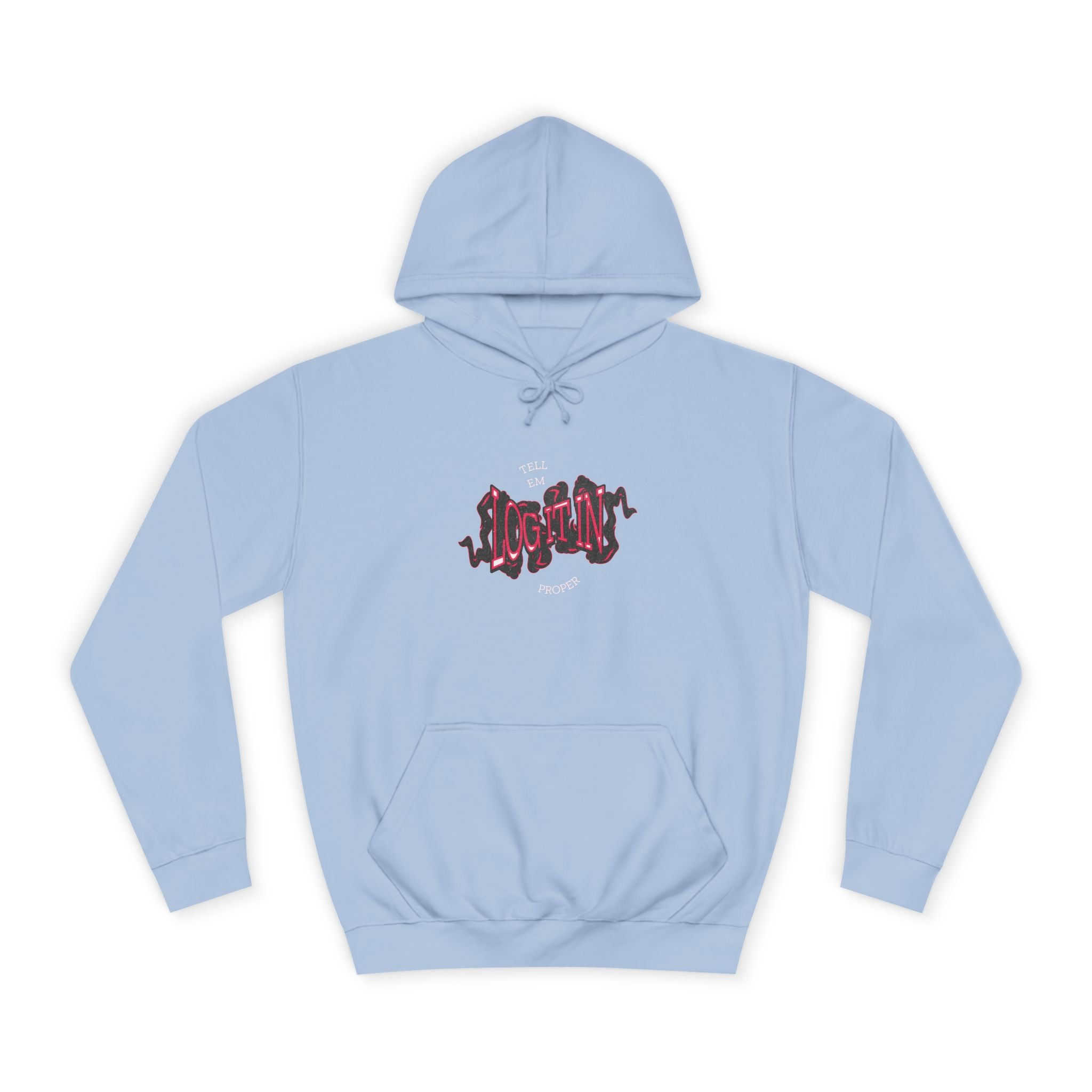 'Log it in'Hoodie for Unisex, Casual Wear, Trendy Apparel, Perfect for Everyday wear, Comfortable Fit