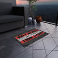 Outdoor Rug — 'Log It Out' Bold Graphic Welcome Mat