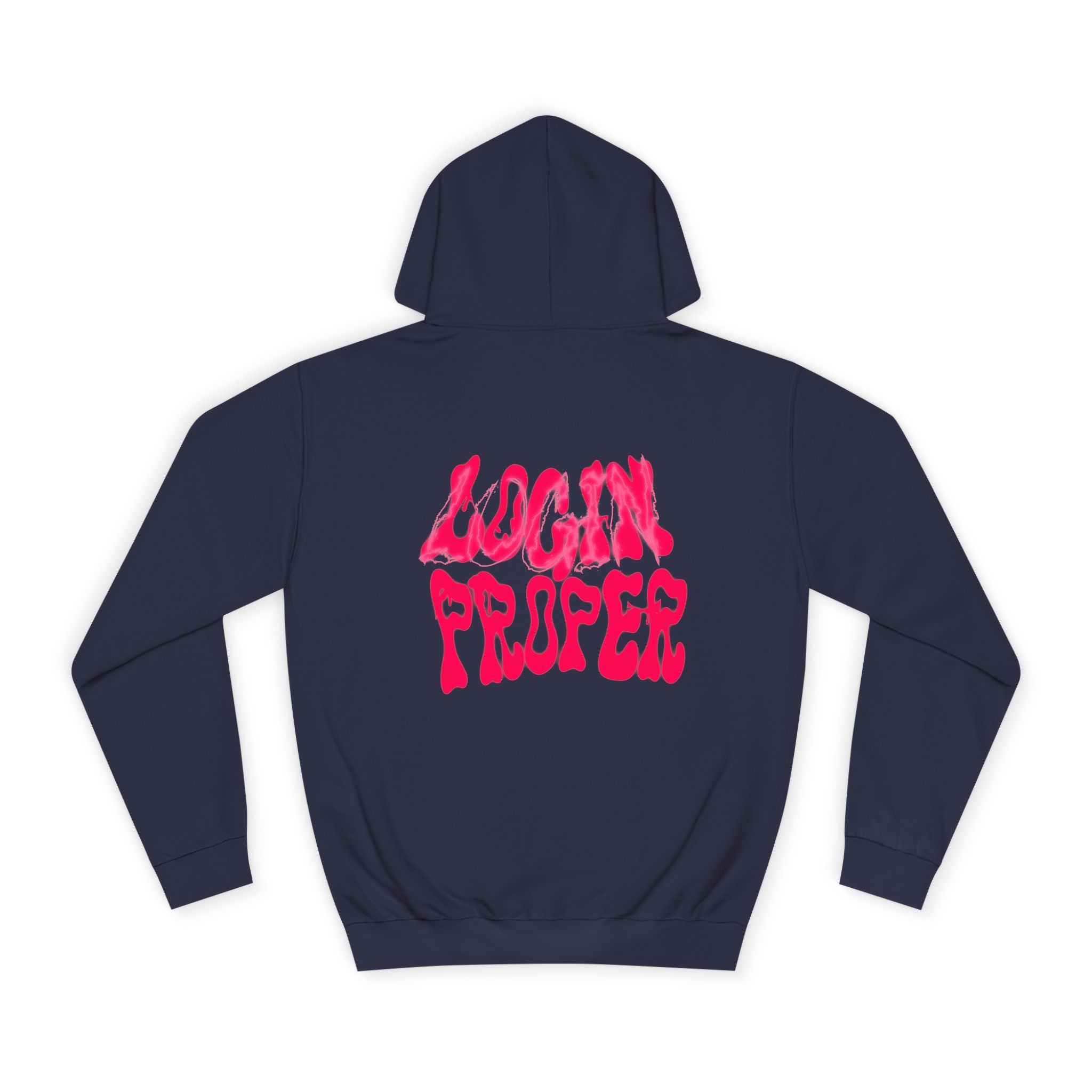 Trendy Unisex Hoodie - 'LOGIN PROPER' Graphic Sweatshirt for, Casual Wear, Gifts' Events, Street Style