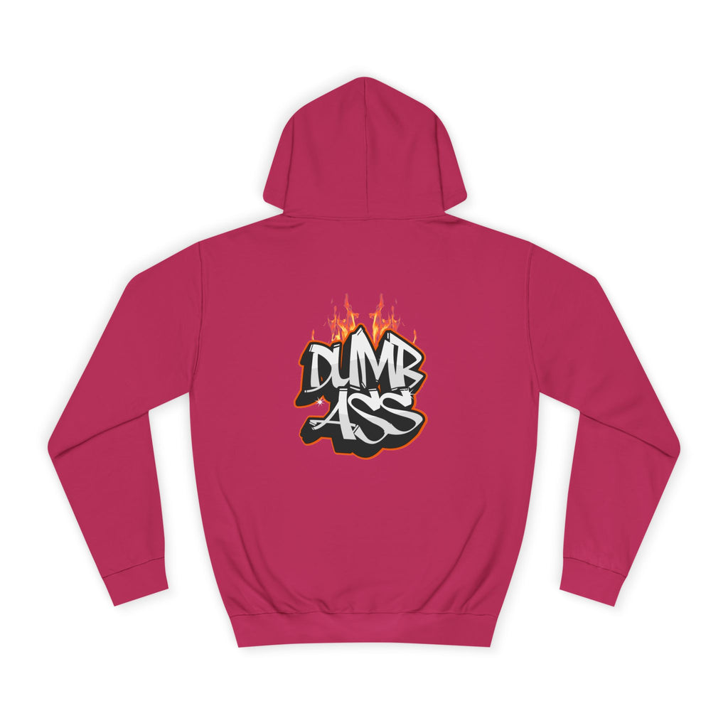 Dumb Ass Graffiti Hoodie – Bold Streetwear Pullover with Flame Lettering