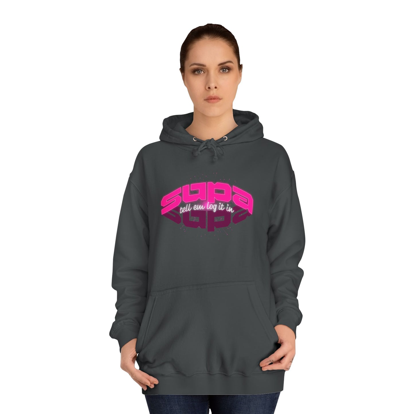 Stylish Trendy Hoodie with 'Supa' Design, Unisex Casual wear for Everyone, Perfect for Everyday Life, Gift, Bright hoodie