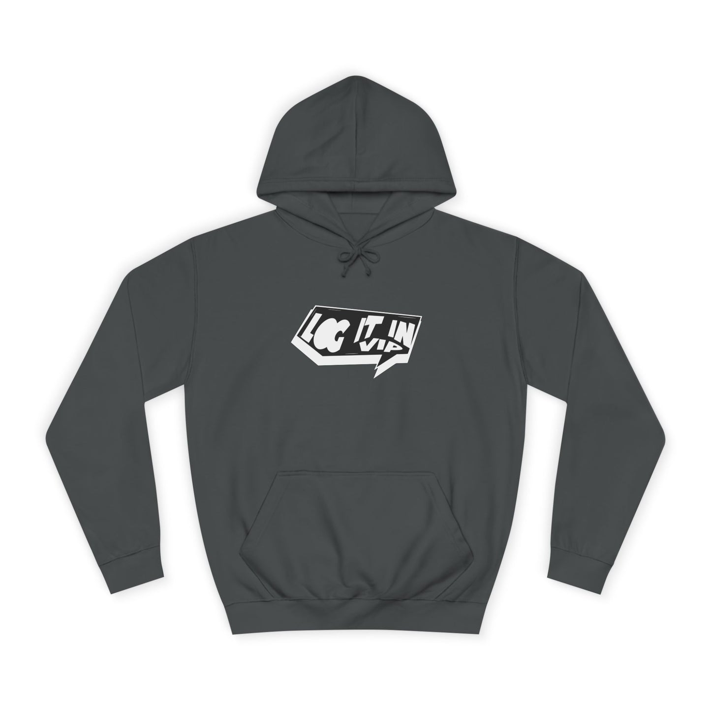 Unisex log it in Hoodie, Cozy Sweatshirt, Everyday Wear, Gift for Students, Youth Fashion, trendy Essentials