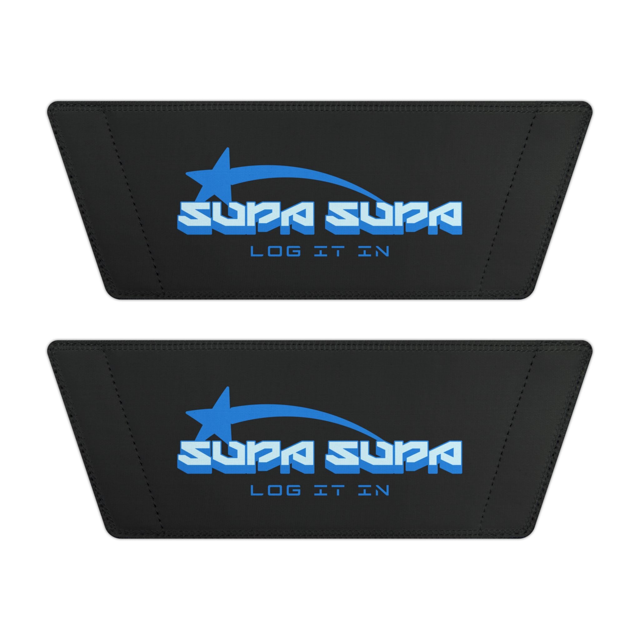 Slide Sandals — Men’s Removable‑Strap Athletic "SUPA SUPA" Slides with Blue Logo