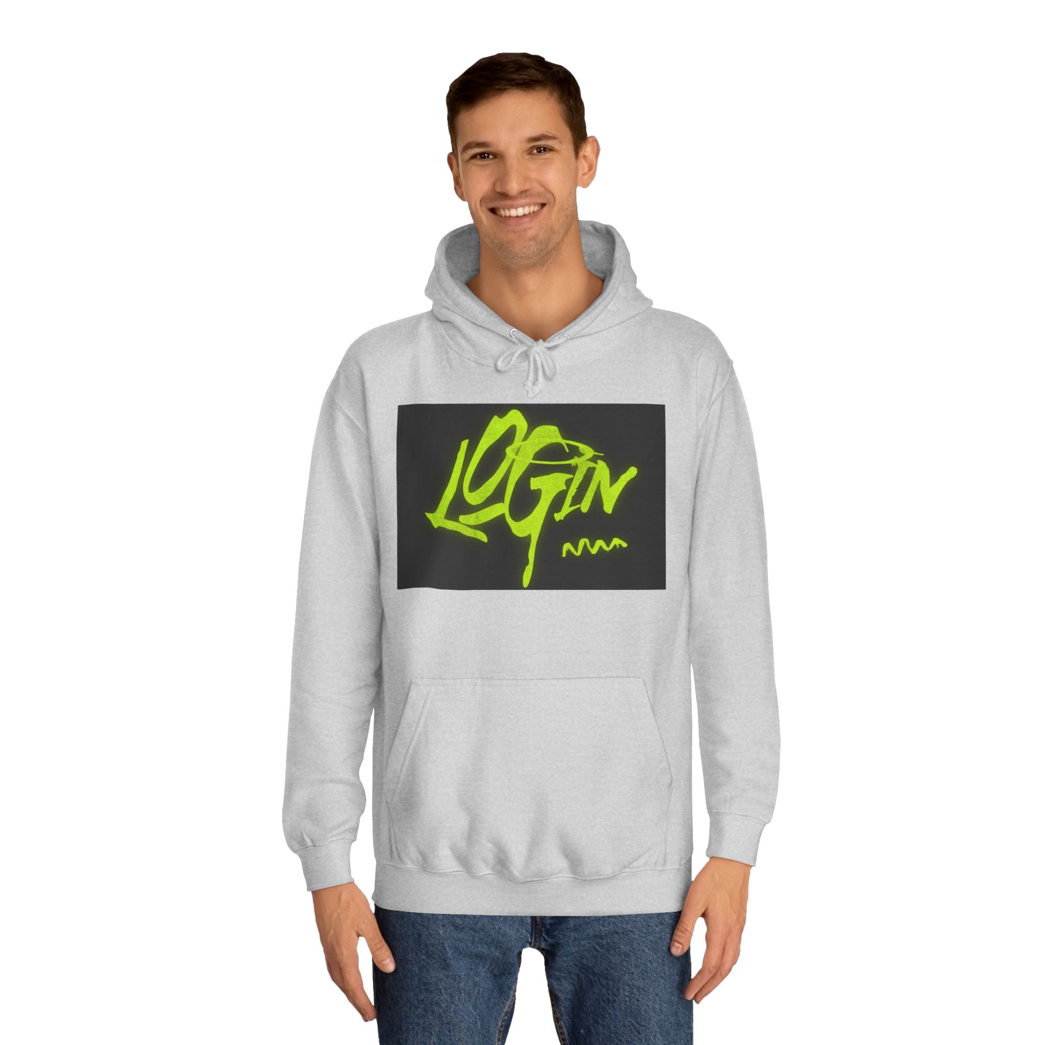 Trendy Unisex Hoodie - 'LOGIN' Graphic Design