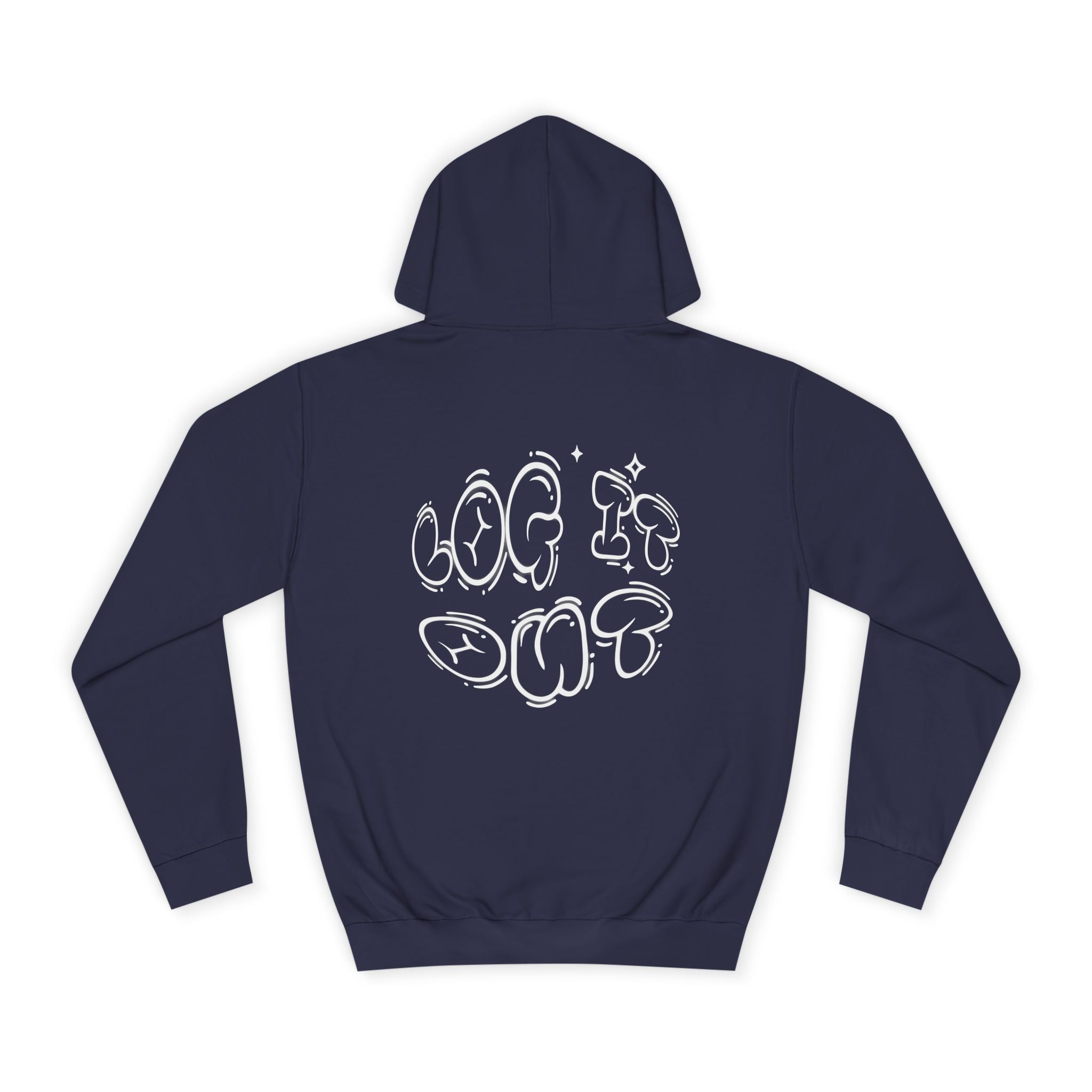 Cozy Unisex Hoodie - "Log It Out" Graphic - Perfect for Casual Wear, Gift