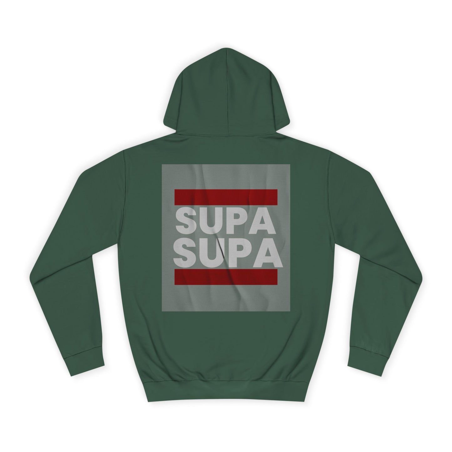 Unisex Hoodie with 'SUPA SUPA' Design, Cool Casual Wear, Perfect, Gifts for Graduates, Cozy Layering