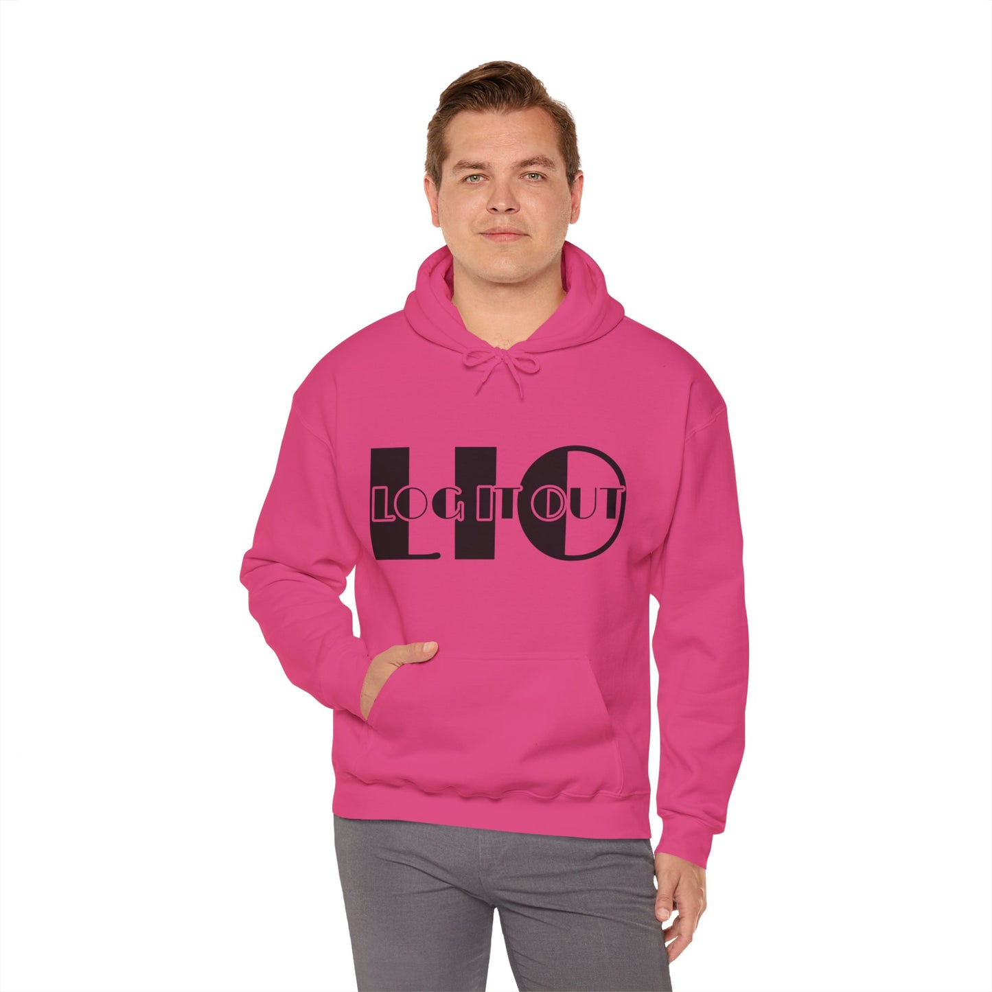 Log it out Unisex Heavy Blend™ Hooded Sweatshirt