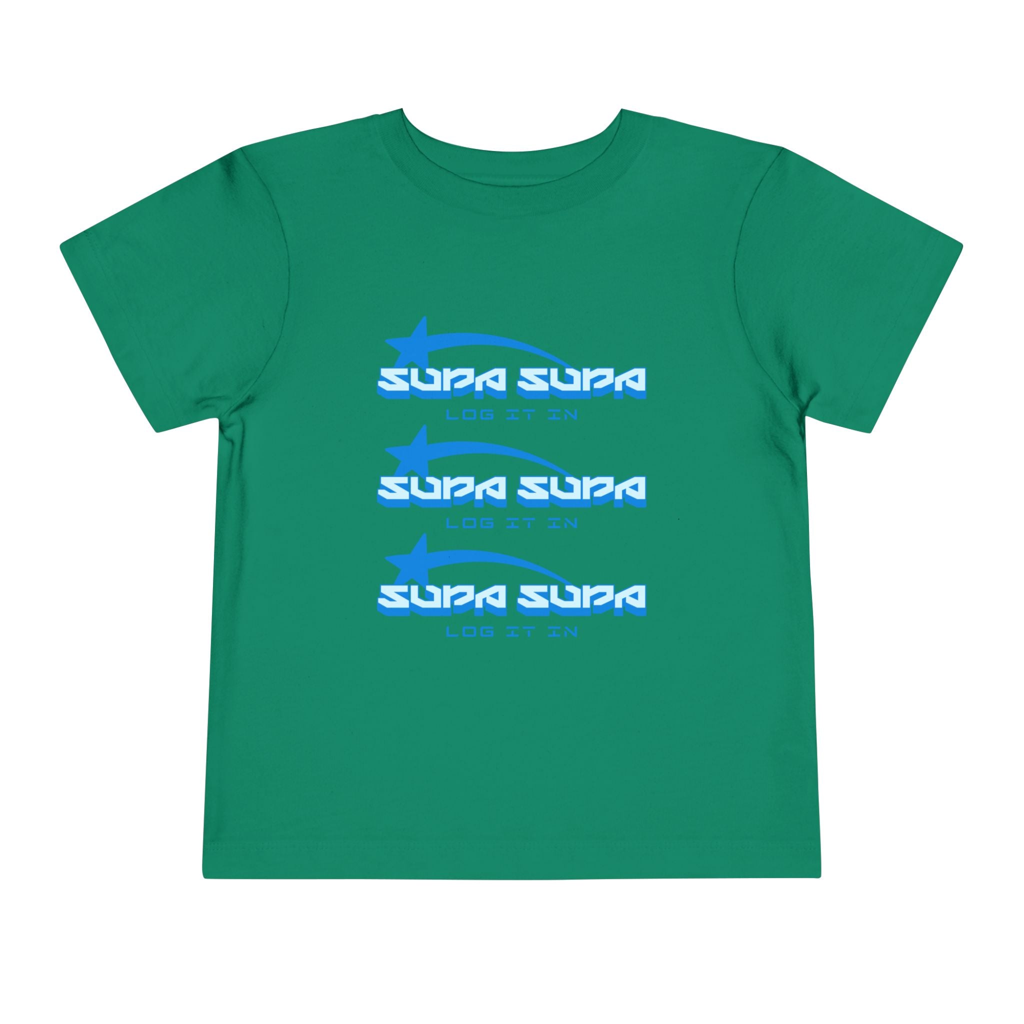 Toddler Tee — Blue Star 'Supa Supa' Graphic Shirt