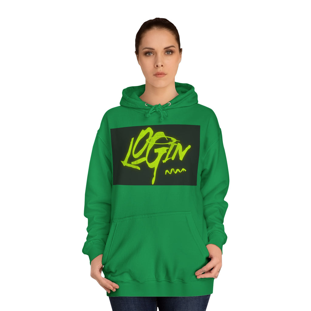 Trendy Unisex Hoodie - 'LOGIN' Graphic Design