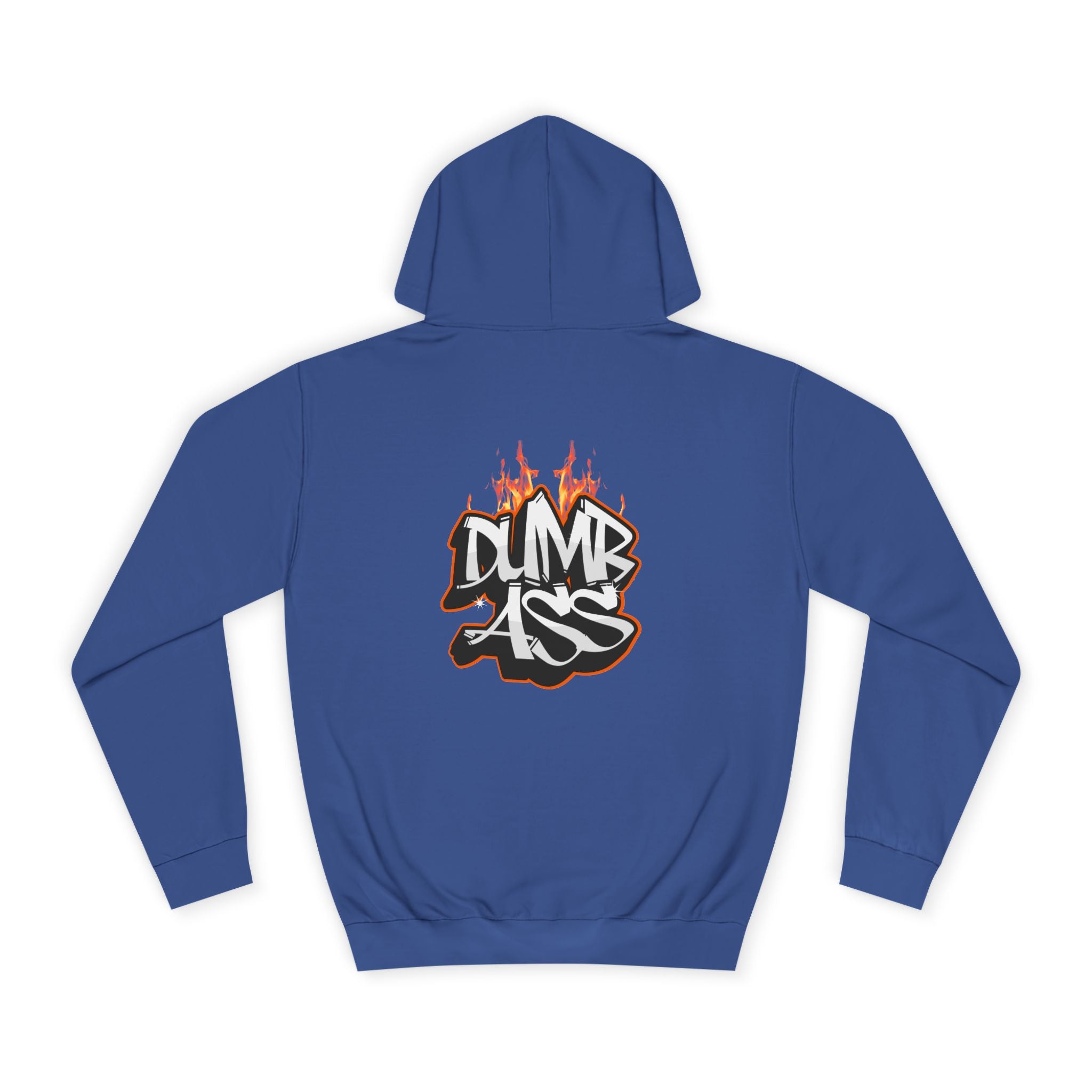 Dumb Ass Graffiti Hoodie – Bold Streetwear Pullover with Flame Lettering