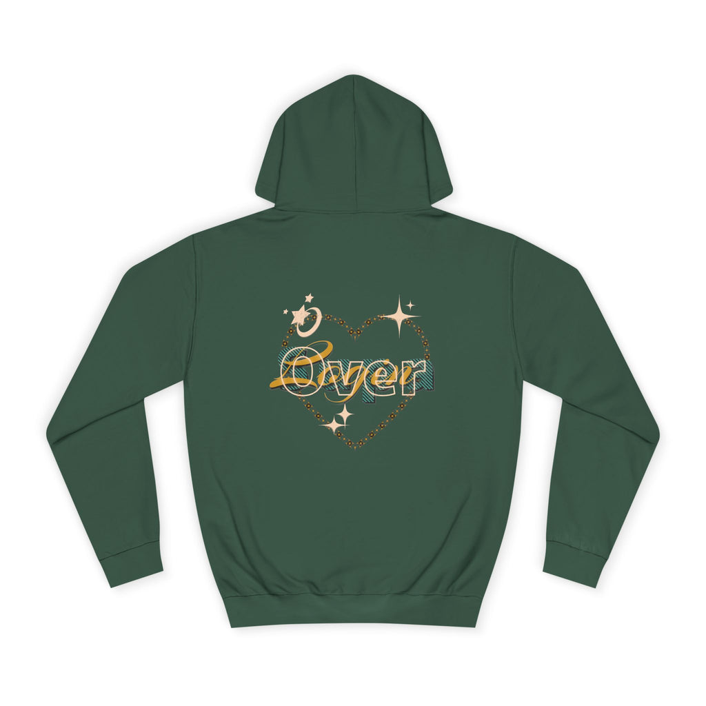 Charming Heart Hoodie with Floral Design, Unisex Casual Sweatshirt, Trendy Gift, Relaxed Wear, Unique Apparel