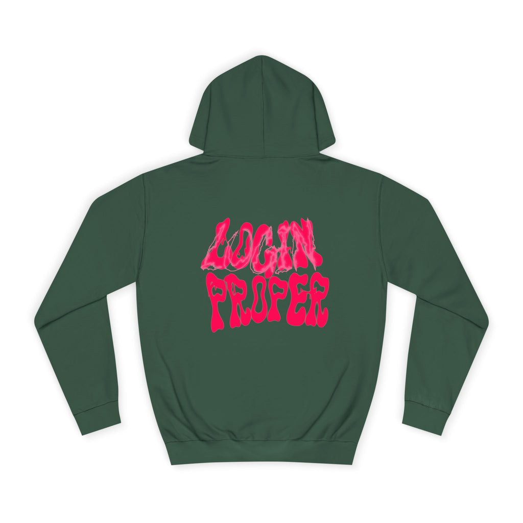 Trendy Unisex Hoodie - 'LOGIN PROPER' Graphic Sweatshirt for, Casual Wear, Gifts' Events, Street Style