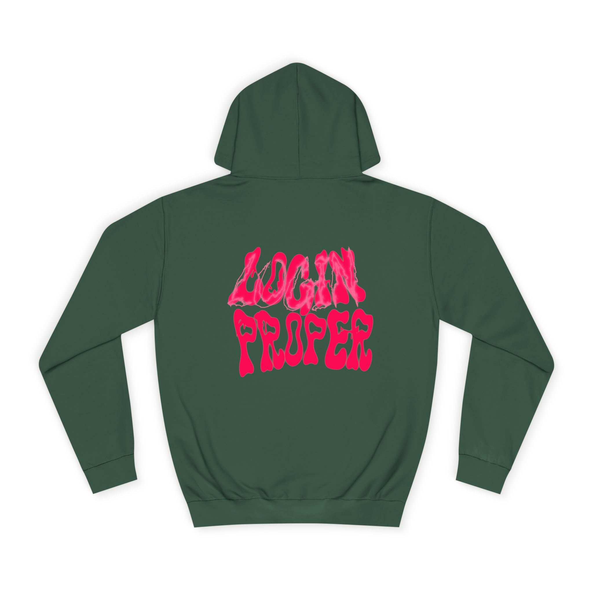 Trendy Unisex Hoodie - 'LOGIN PROPER' Graphic Sweatshirt for, Casual Wear, Gifts' Events, Street Style