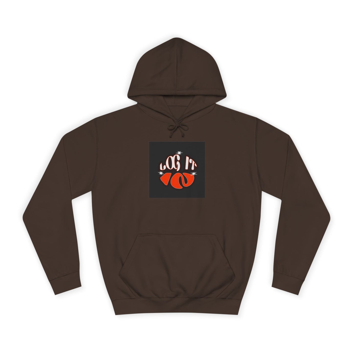 Trendy Unisex Log it in Hoodie, Casual Wear, custom Gear, Gift, Relaxed Fit