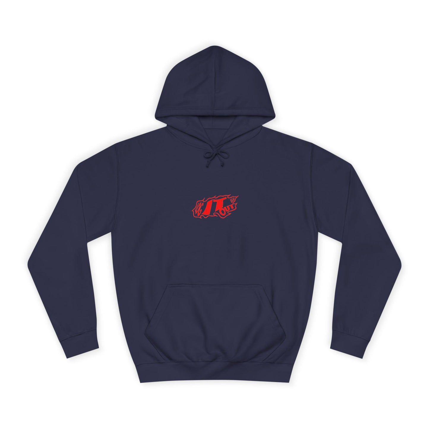 Unisex Log it out Hoodie with Bold Red Design, Cozy Oversized Sweatshirt, Ideal for Every day, Casual Wears, Events, Gifts