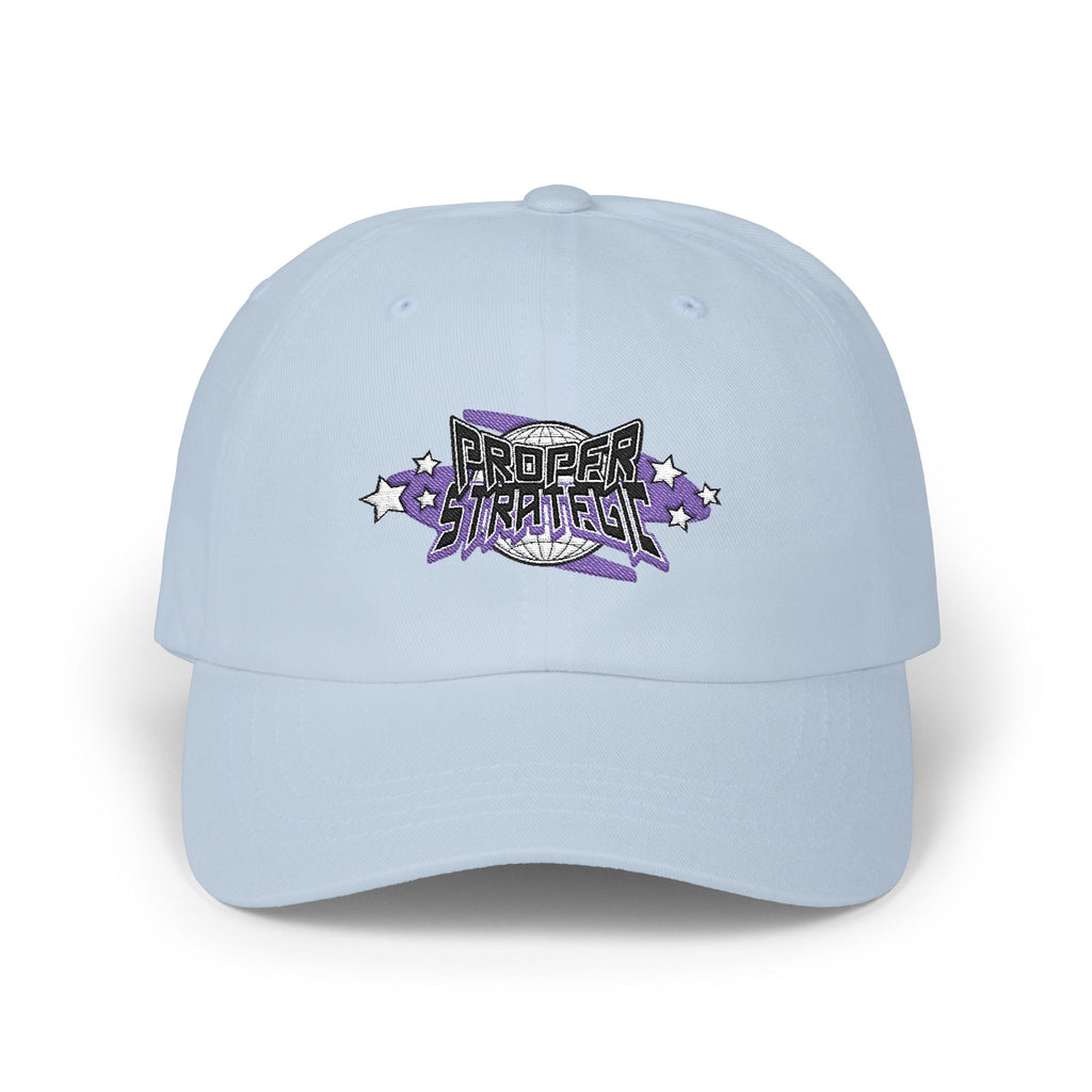 — Purple Floral ‘Strategic’ Embroidered Hat