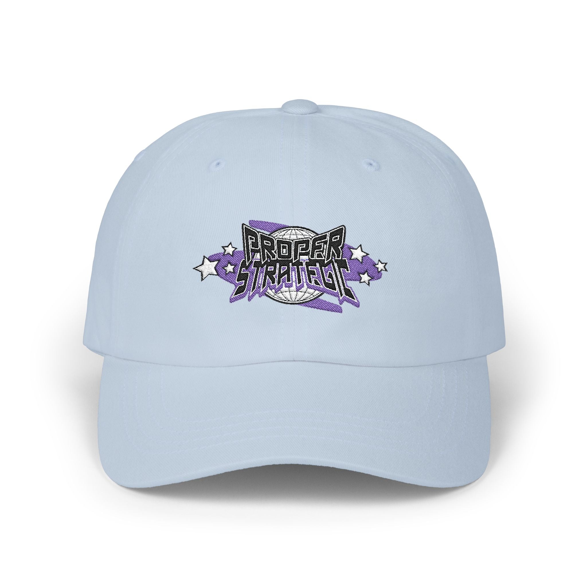 — Purple Floral ‘Strategic’ Embroidered Hat