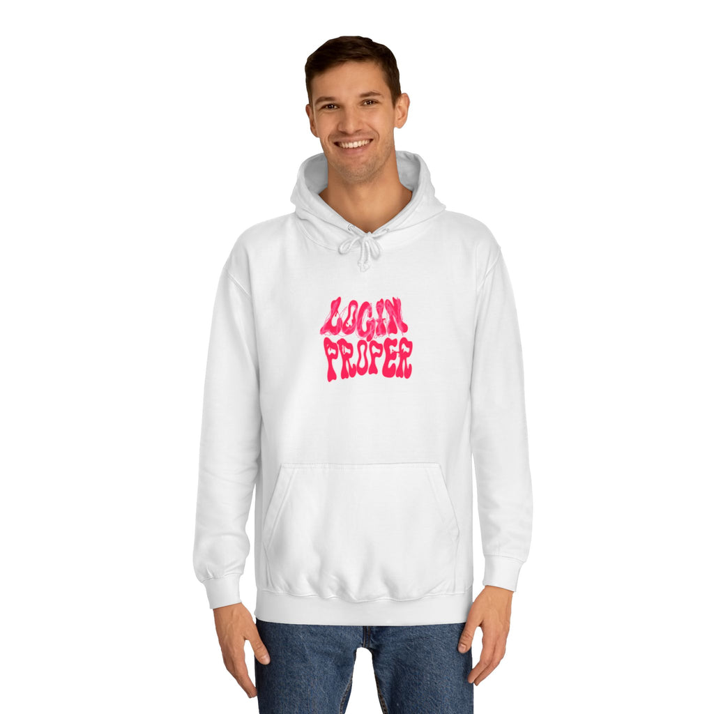 Trendy Unisex Hoodie - 'LOGIN PROPER' Graphic Sweatshirt for, Casual Wear, Gifts' Events, Street Style