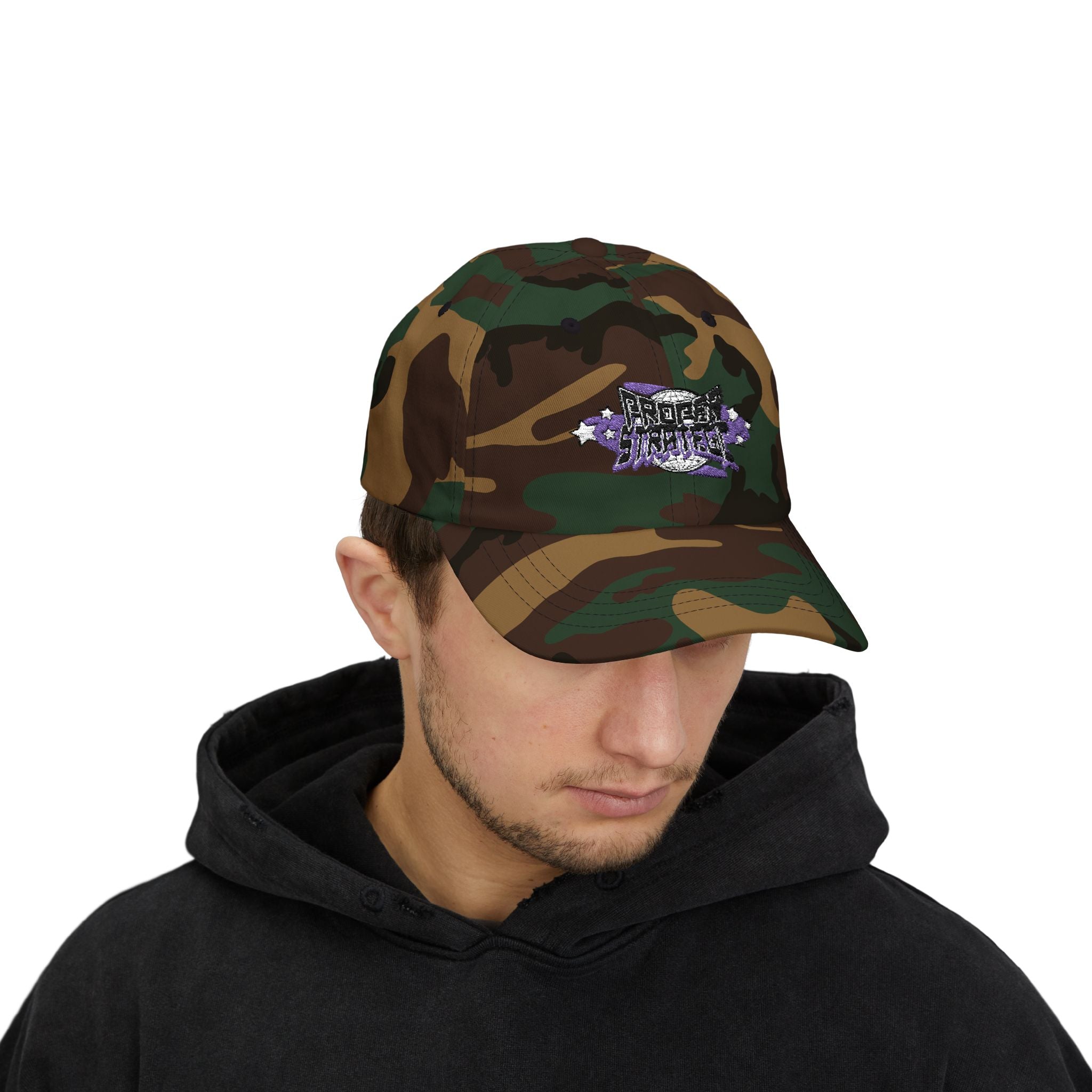 — Purple Floral ‘Strategic’ Embroidered Hat