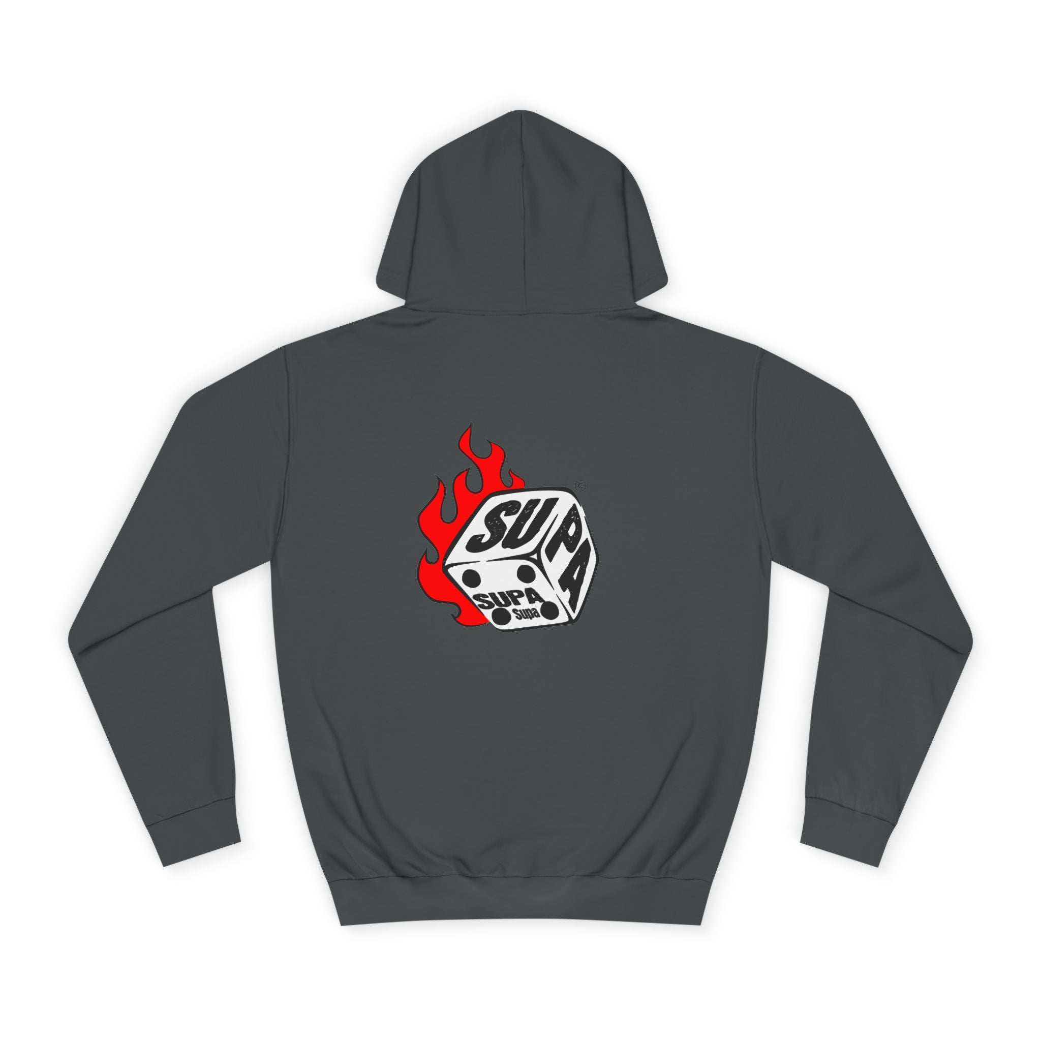 Cool Fire Graphic Unisex SUPA Hoodie, Apparel, Streetwear, Casual Wear, Unique Hooded Sweatshirt