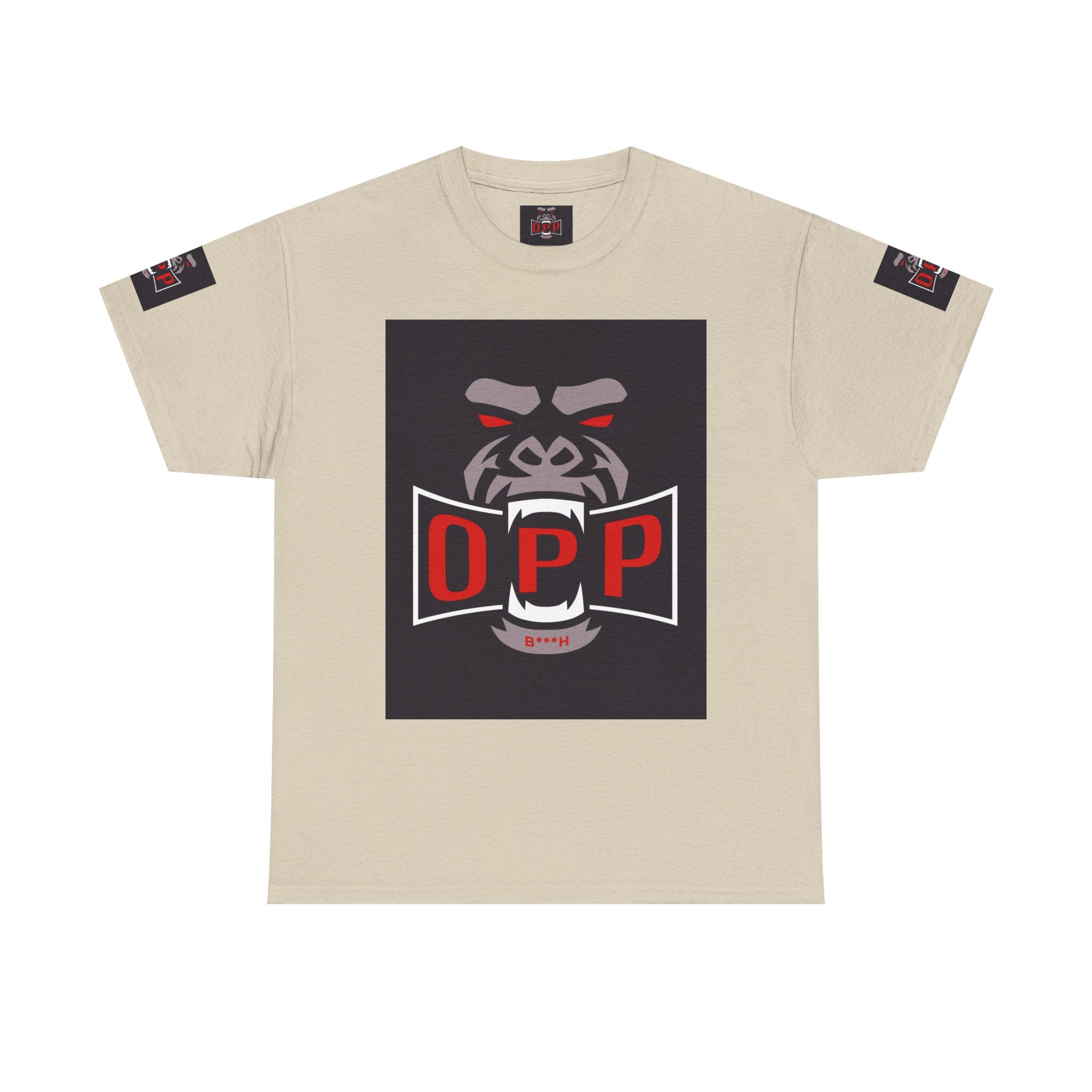 Gorilla OPP Graphic Tee — Bold Red & Black Urban Streetwear Shirt