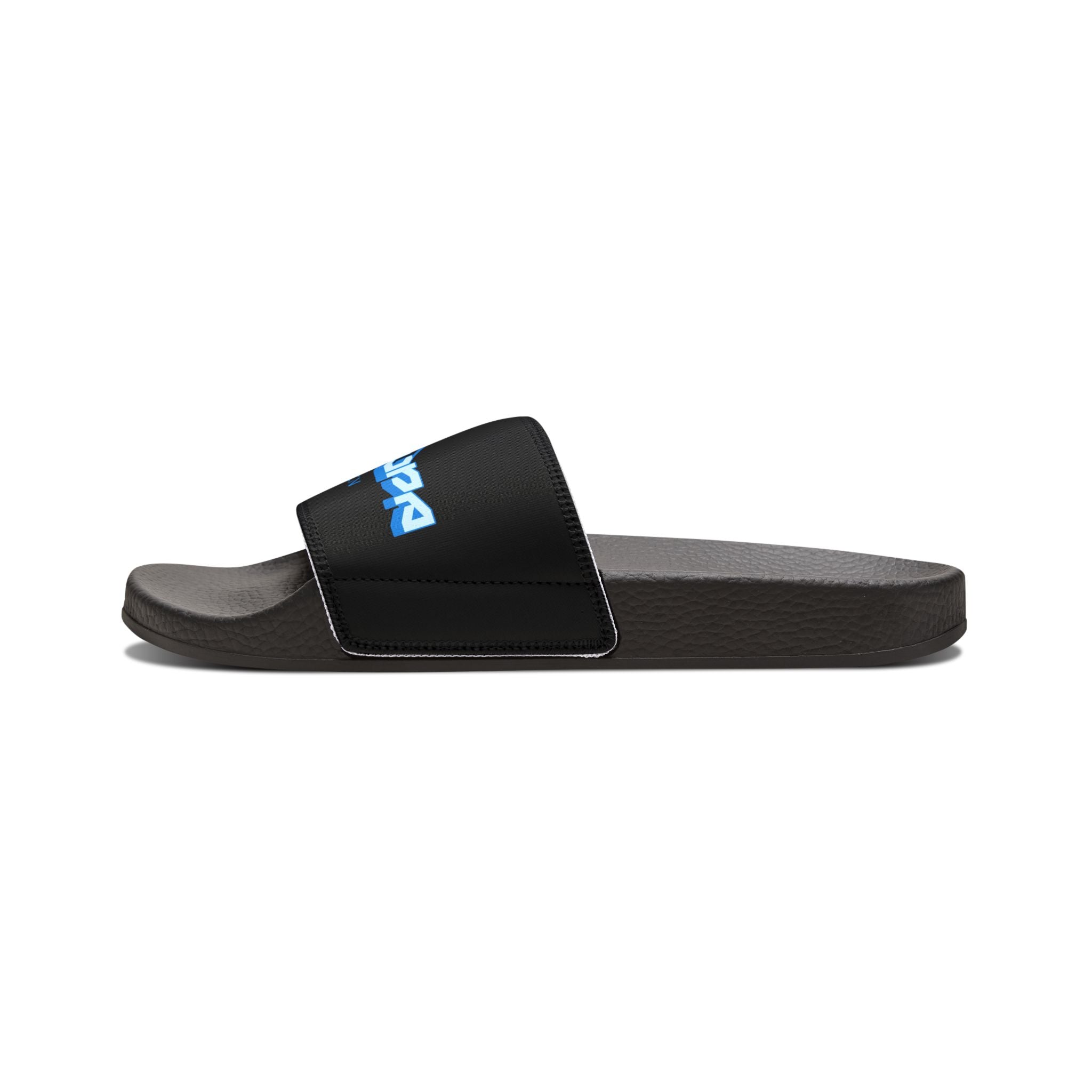 Slide Sandals — Men’s Removable‑Strap Athletic "SUPA SUPA" Slides with Blue Logo