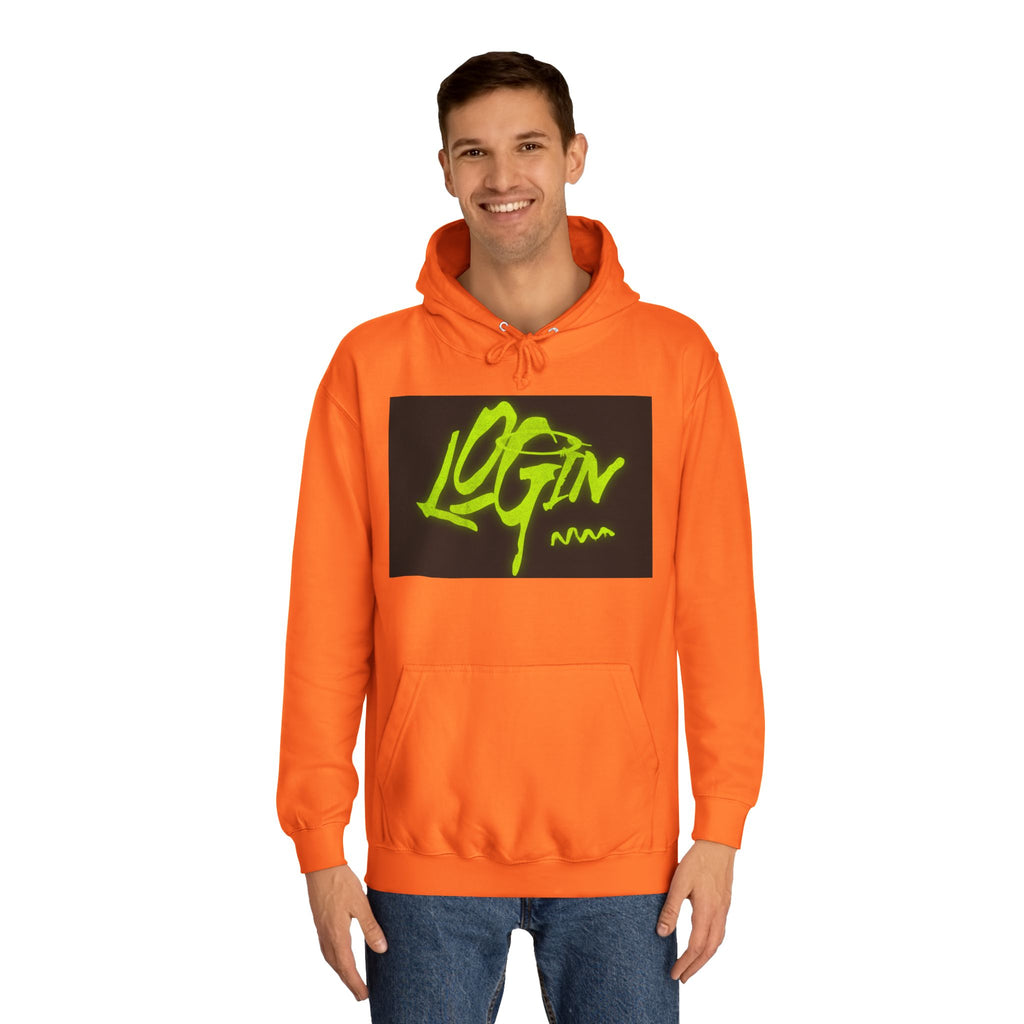 Trendy Unisex Hoodie - 'LOGIN' Graphic Design