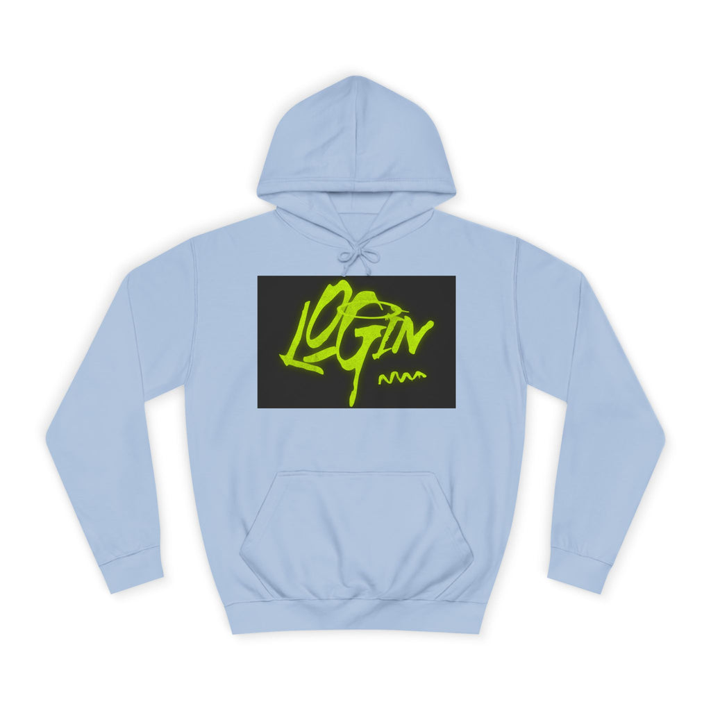 Trendy Unisex Hoodie - 'LOGIN' Graphic Design
