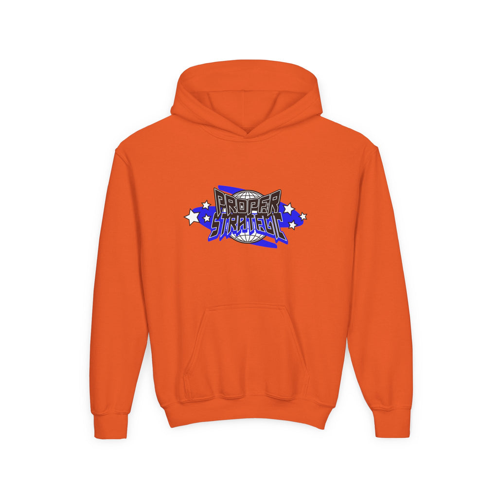 Youth Hoodie — 'Strategic' Graphic Pullover for Kids