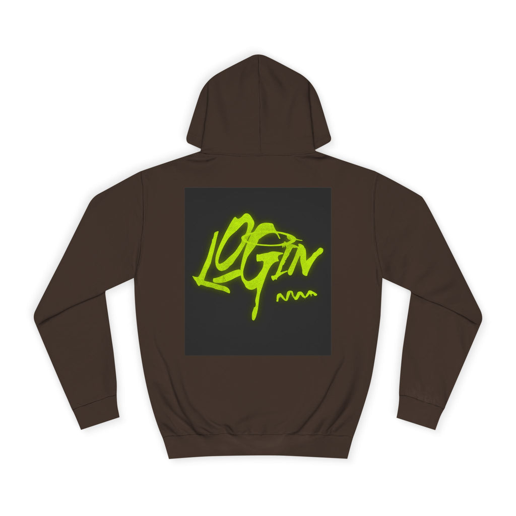 Trendy Unisex Hoodie - 'LOGIN' Graphic Design