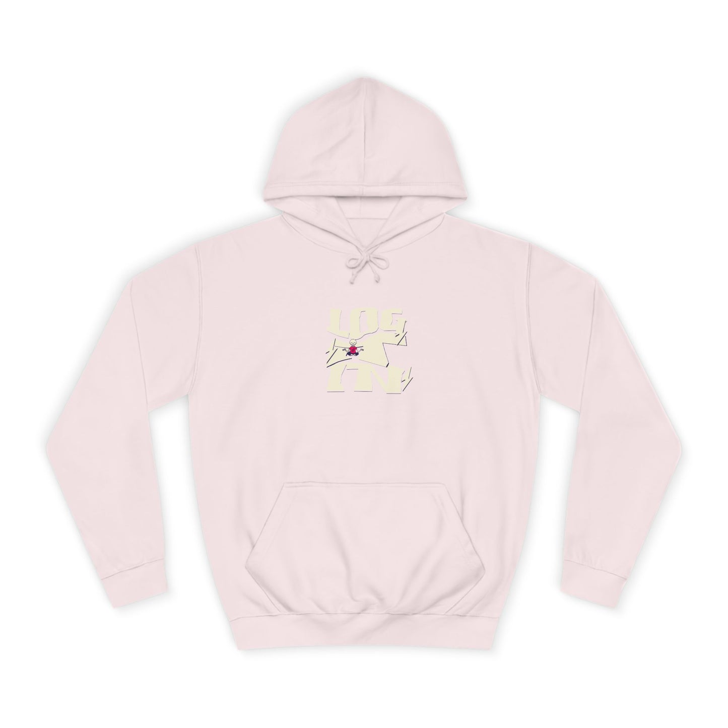 Cozy Unisex Log it in Hoodie - Floral Design, Ideal Gift, Casual Wear, Spring Wardrobe Essentials