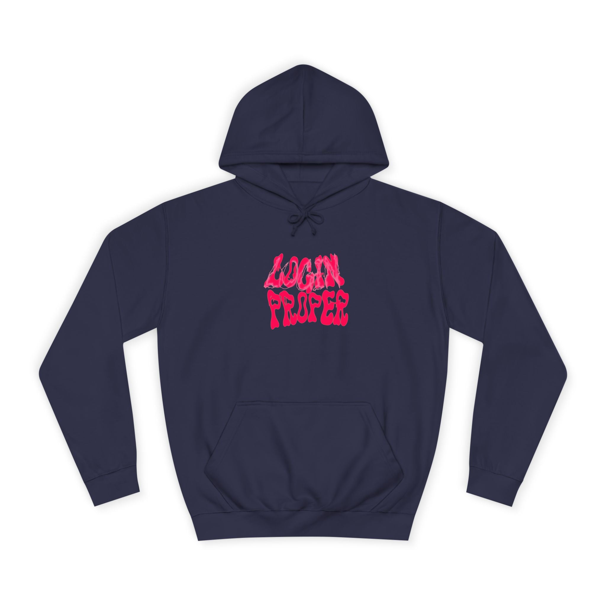 Trendy Unisex Hoodie - 'LOGIN PROPER' Graphic Sweatshirt for, Casual Wear, Gifts' Events, Street Style