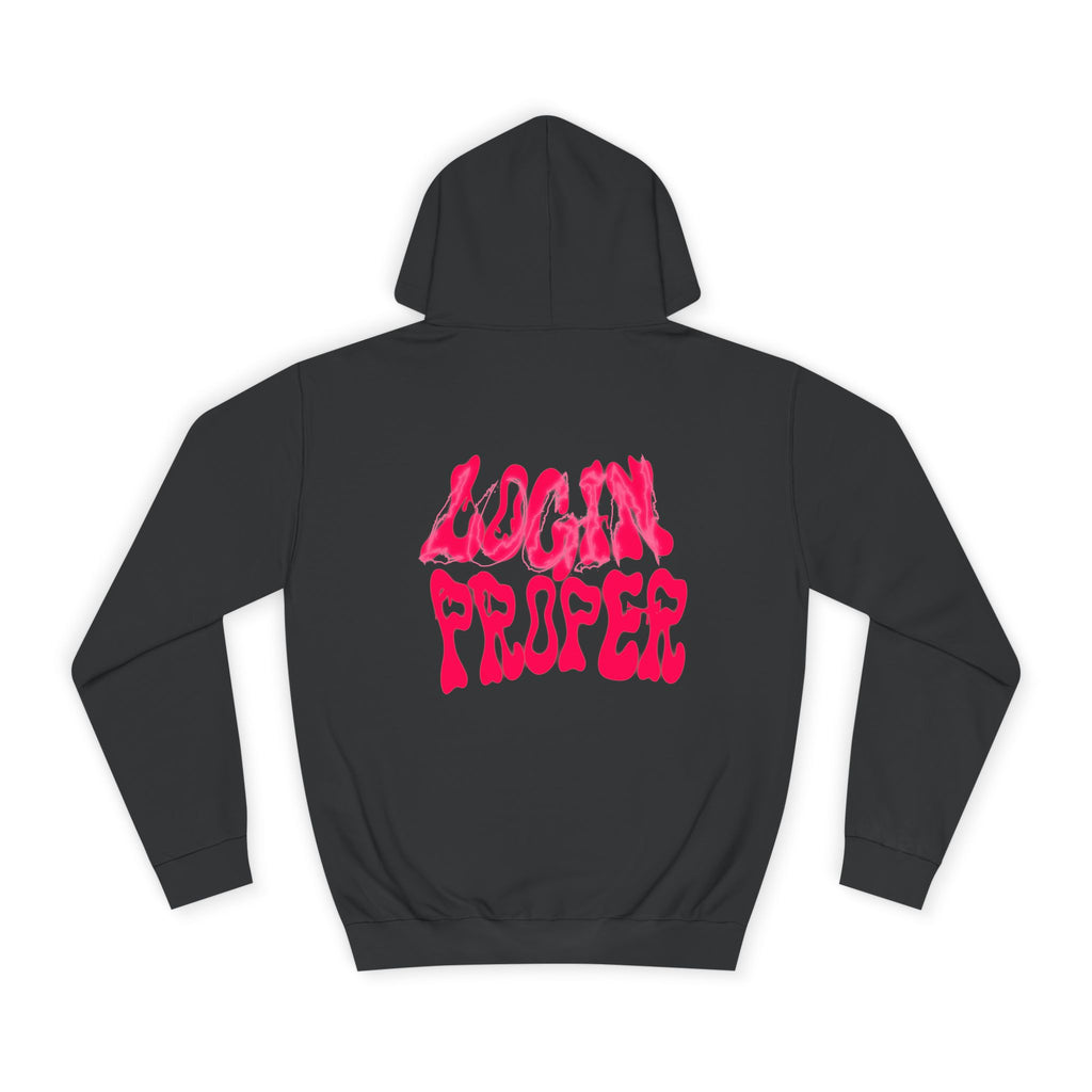 Trendy Unisex Hoodie - 'LOGIN PROPER' Graphic Sweatshirt for, Casual Wear, Gifts' Events, Street Style