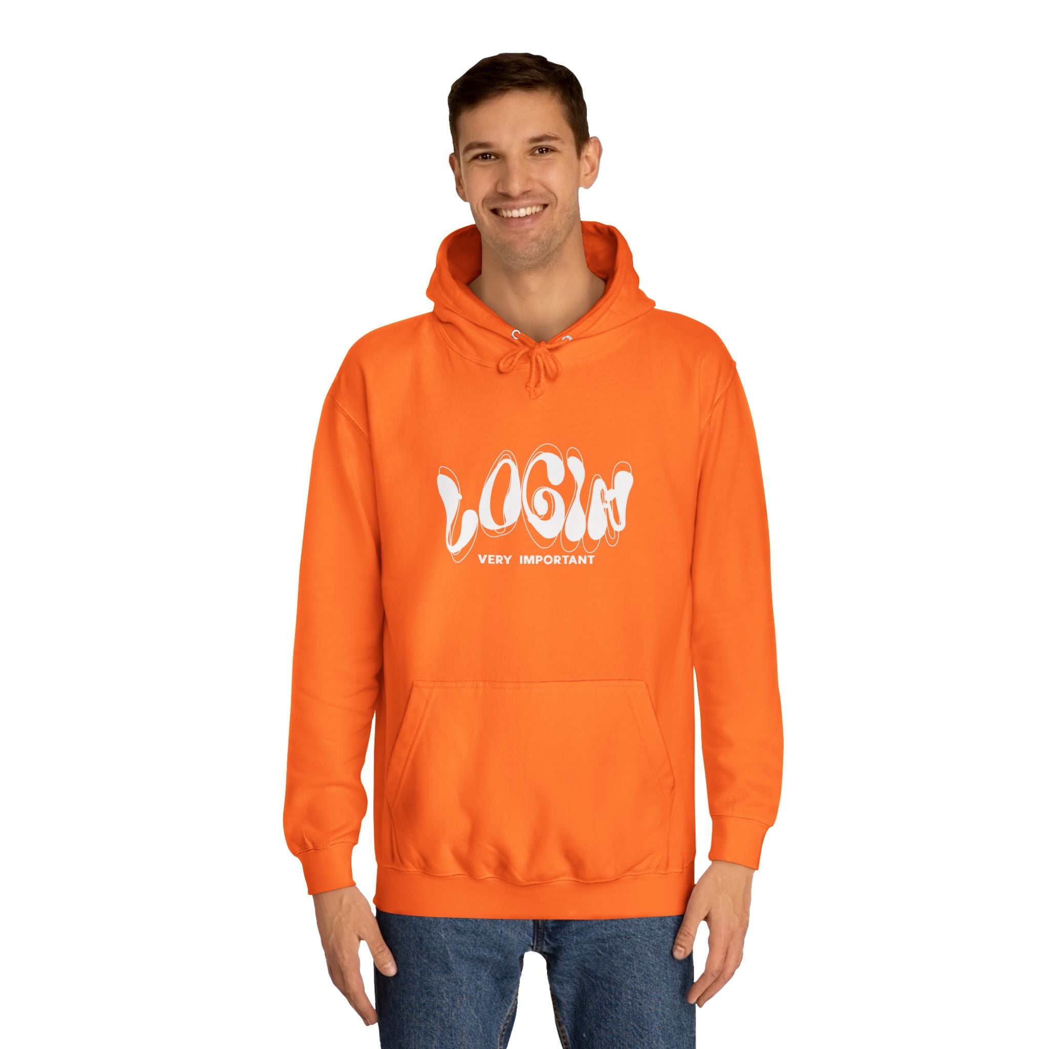 Cool College Unisex Hoodie - LOGIN, Apparel, Funny Hoodie, Gift, Cozy Wear,Trendy Fashion