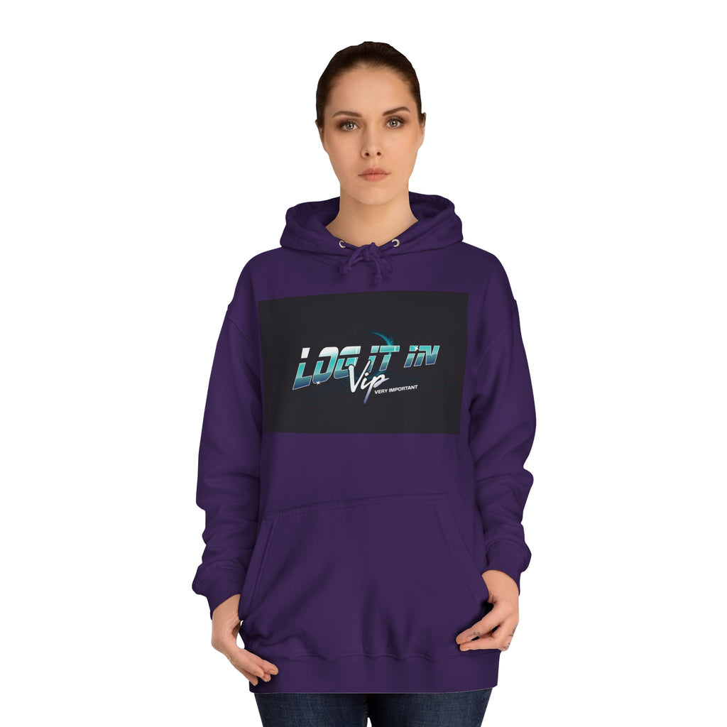'log it in,Hoodie, Casual Wear, Unisex Fashion, Perfect for Every day Life, Stylish Gift, Cozy & Trendy Sweatshirt
