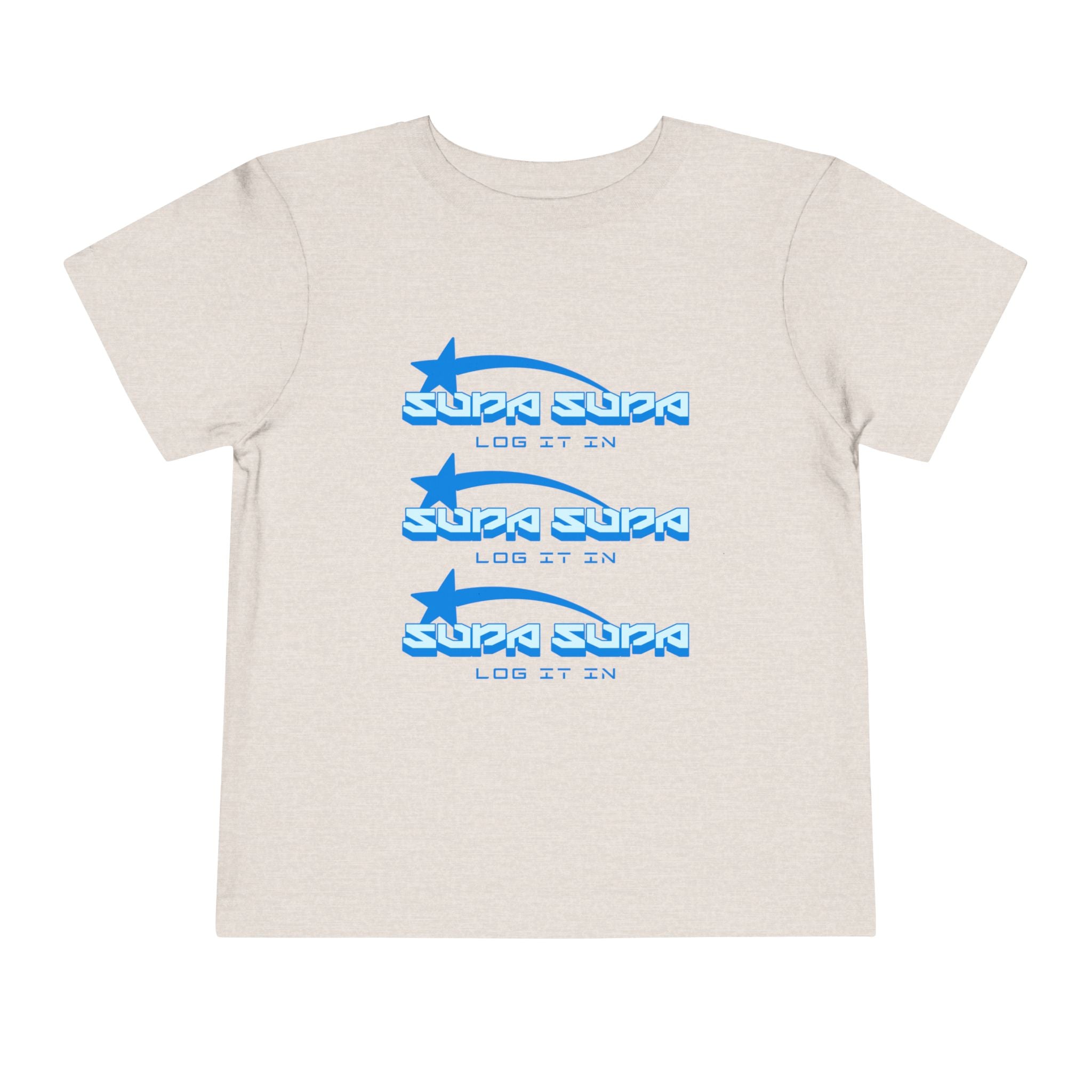 Toddler Tee — Blue Star 'Supa Supa' Graphic Shirt