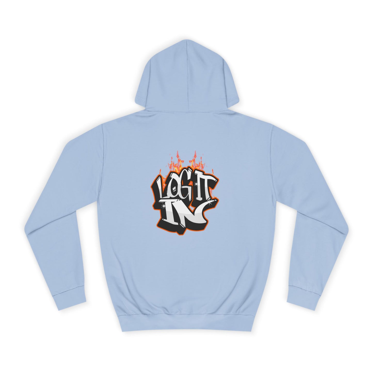 Stylish Unisex Log it in Hoodie, Casual Streetwear, Graphic Pullover, Trendy Everyday Wear, Cozy Hoodie
