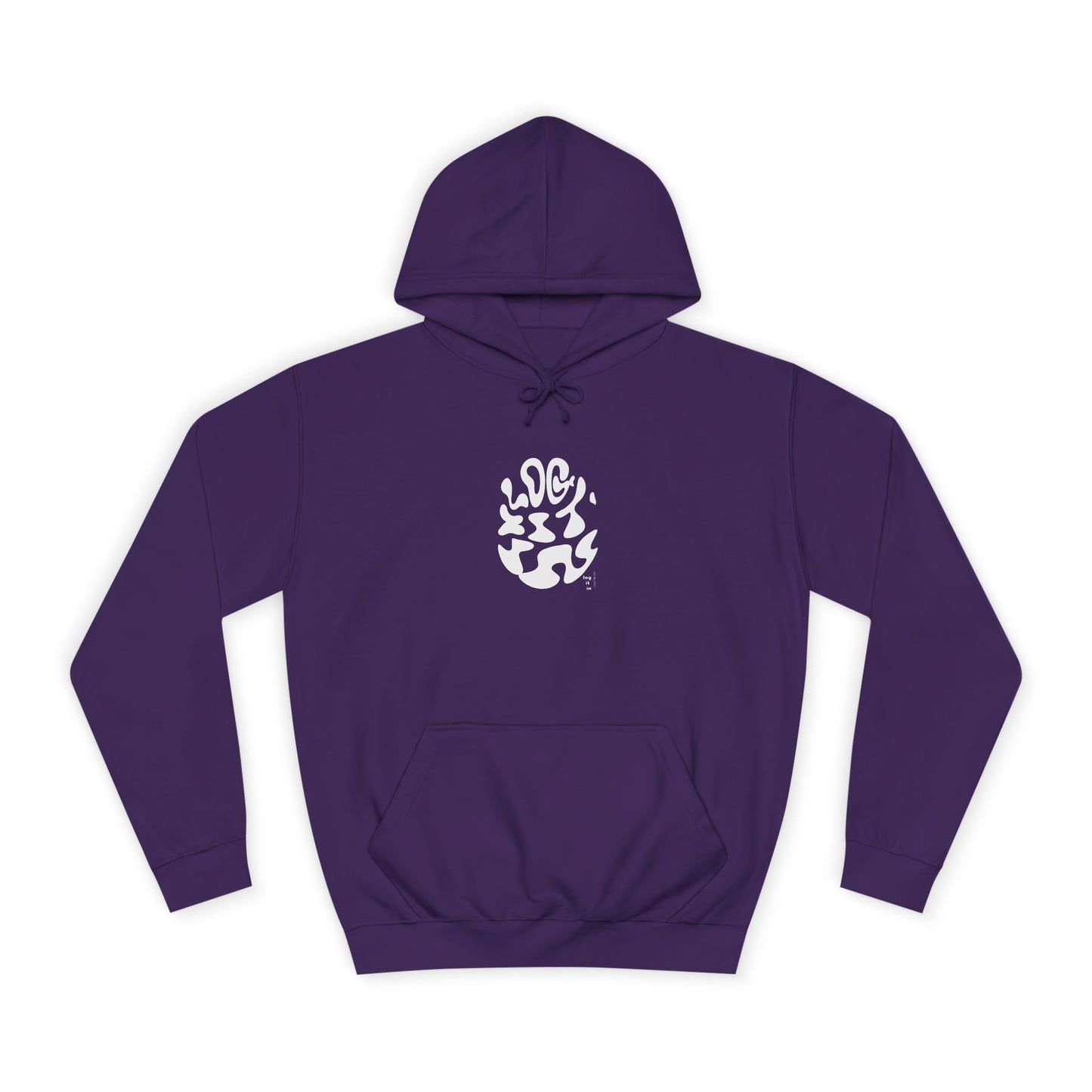 Unisex LOG IT IN Hoodie with Abstract Design - Cozy Sweatshirt for Casual Wear, Gift, Trendy Fashion